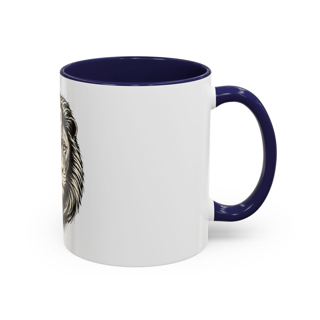 Power Doesn't Prove Itself Lion Coffee Mug — Motivational Accent Mug (11/15 oz)
