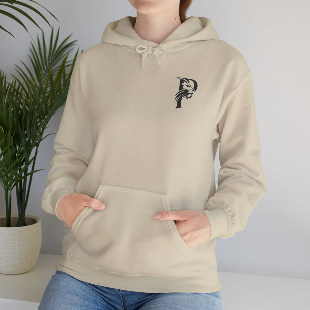 P Introductory Logo Hoodie — Minimalist Monogram Chest Print