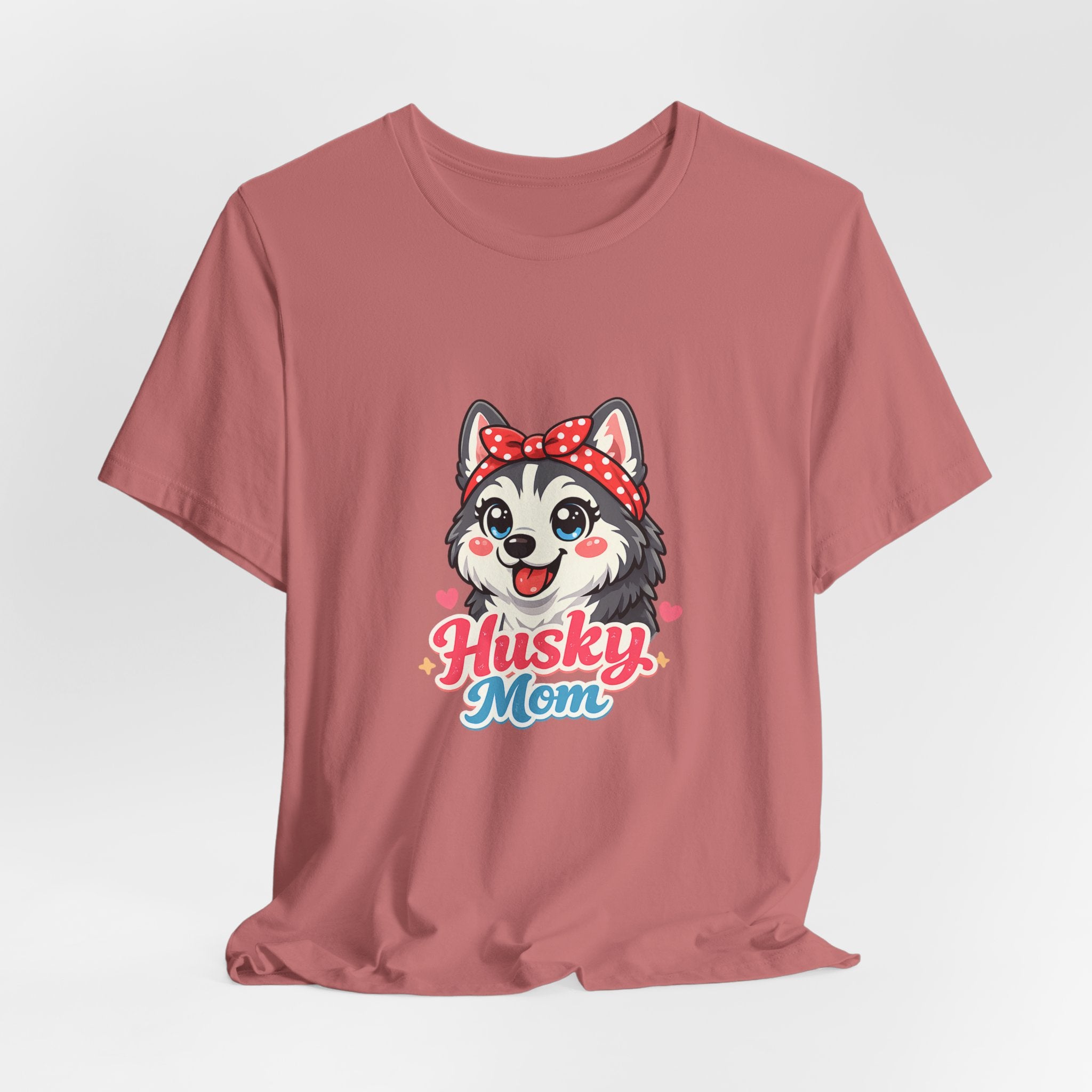 Husky Mom T-Shirt — Cute Cartoon Husky Mom Tee