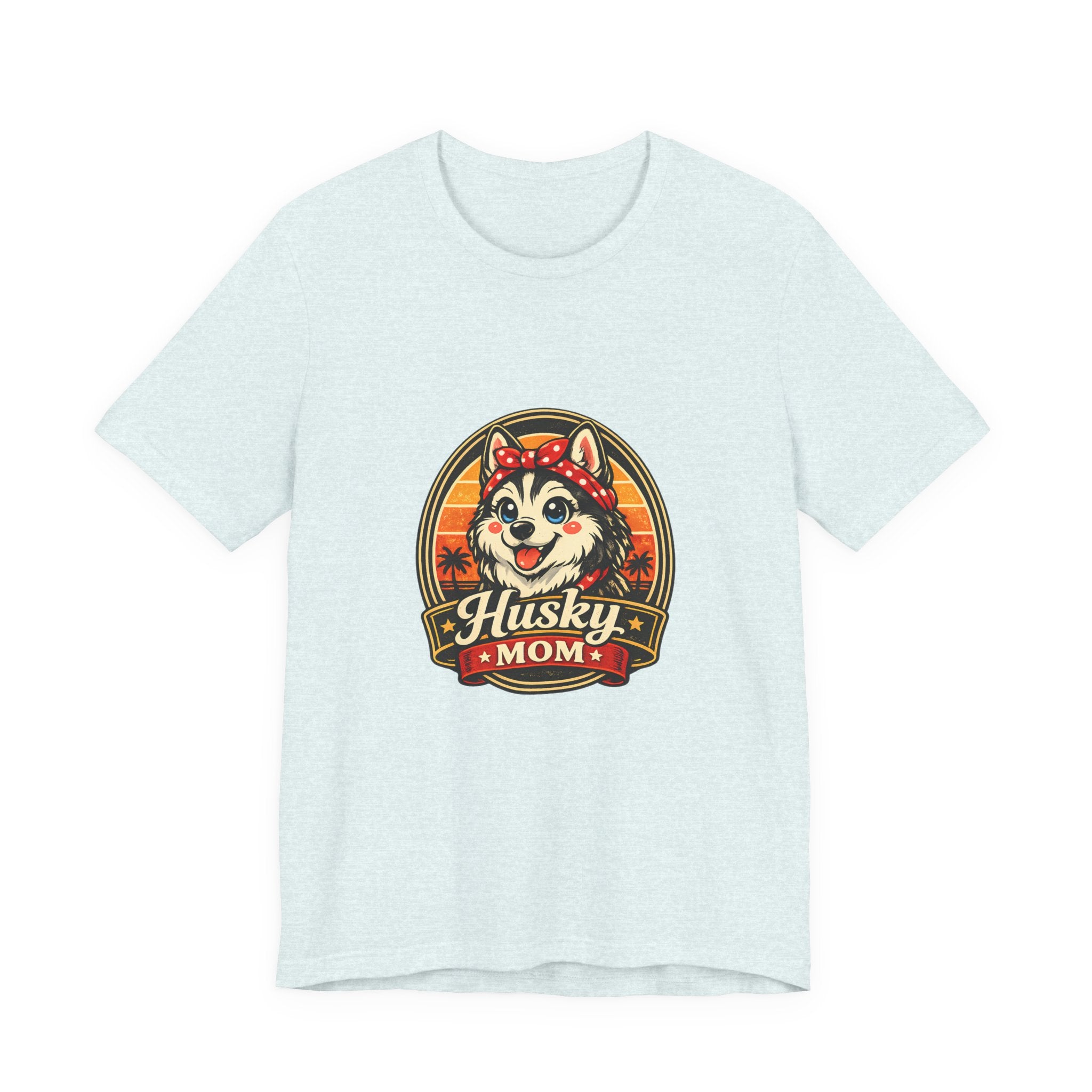 Husky Mom T‑Shirt — Retro Husky Pet Mom Tee