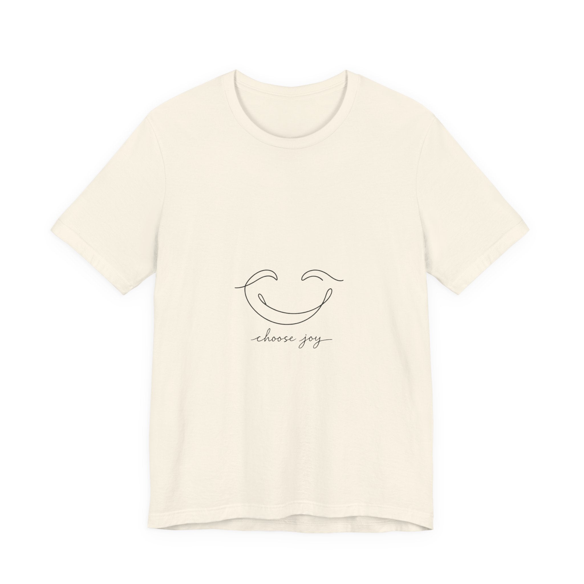 Choose Joy Smiley T-Shirt — Minimalist Positive Vibes Tee