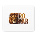 Lion 'Roar' Matte Canvas Wall Art – Stretched 1.25"