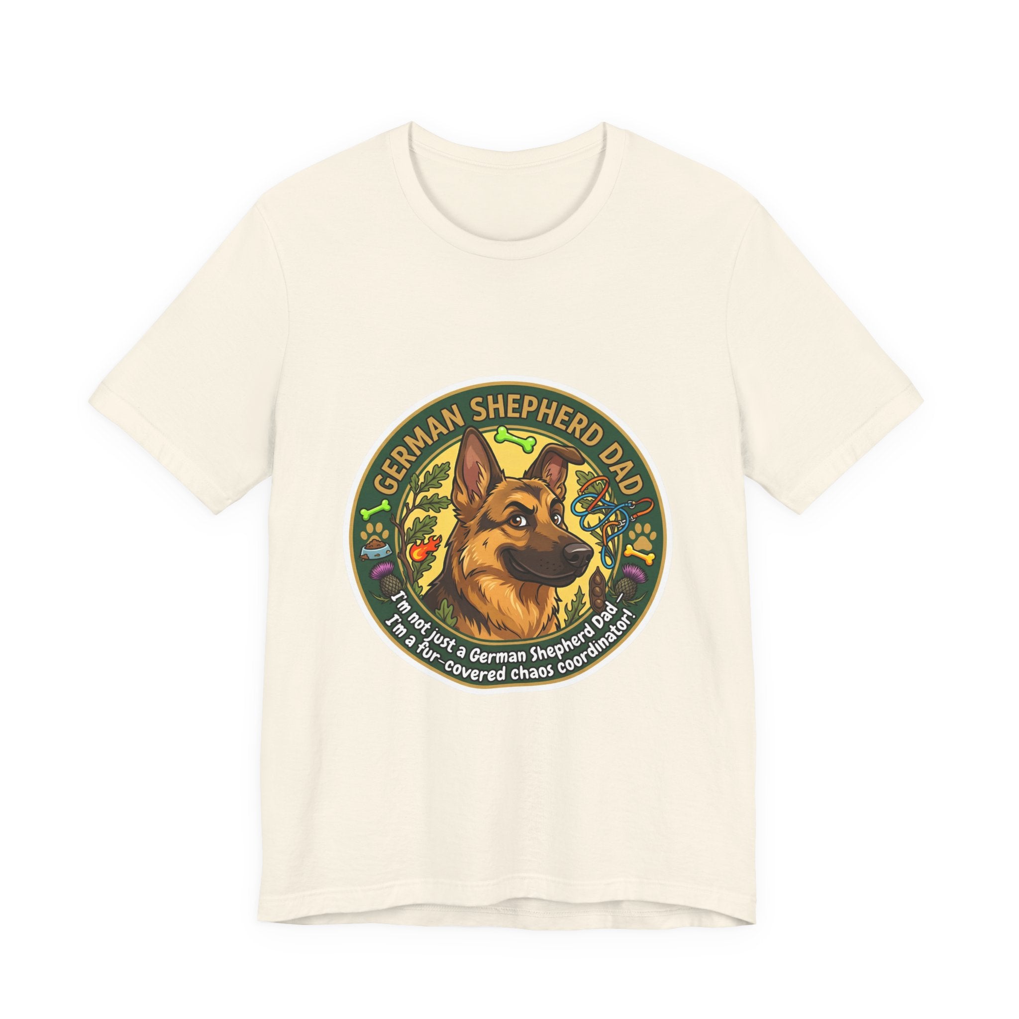 German Shepherd Dad T-Shirt — "German Shepherd Dad" Graphic Tee for Dog Lovers