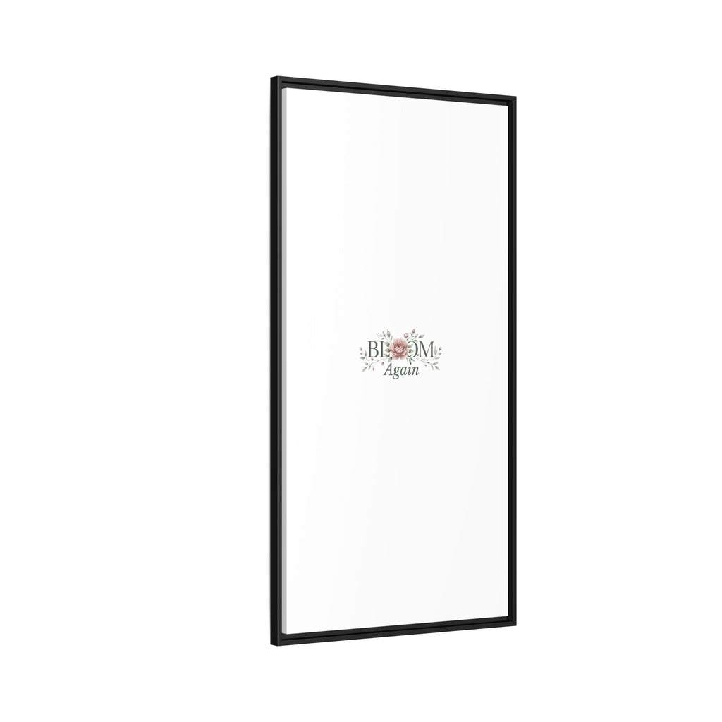 Bless Me Again Floral Matte Canvas Print, Framed Wall Art