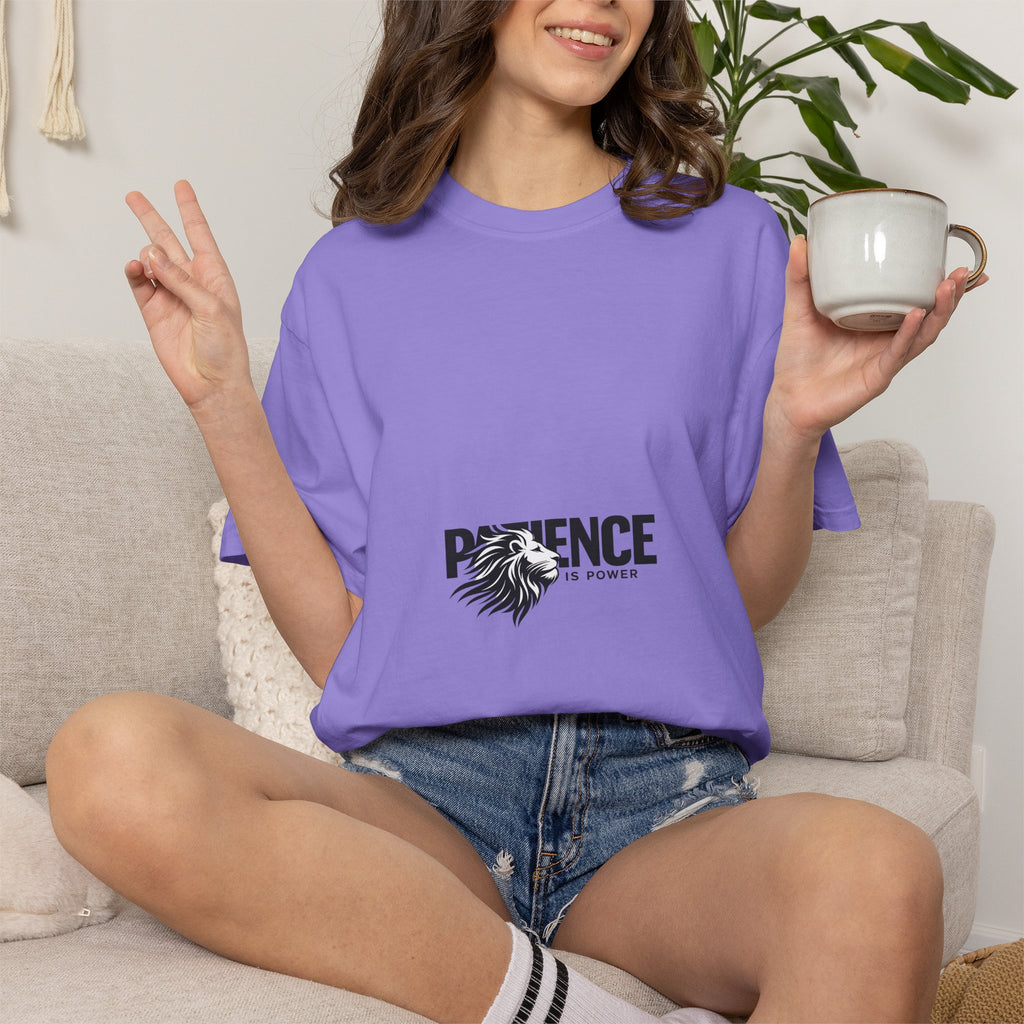 Patience Is Power Lion Graphic T-Shirt