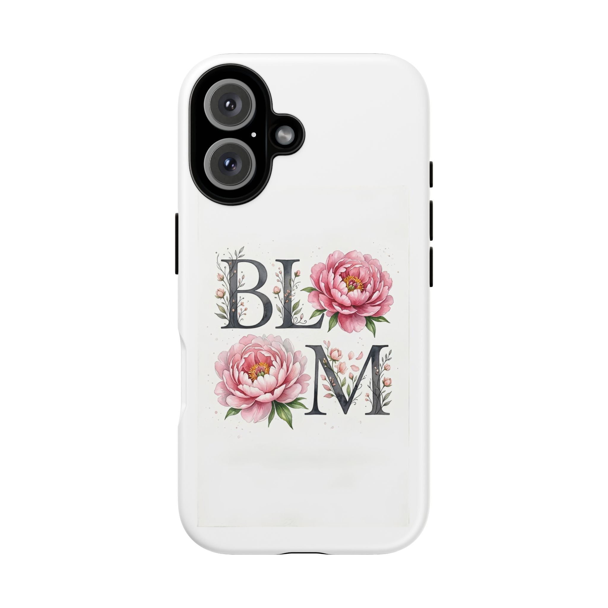 Bloom Tough Phone Case – Floral Peony Protective Cover