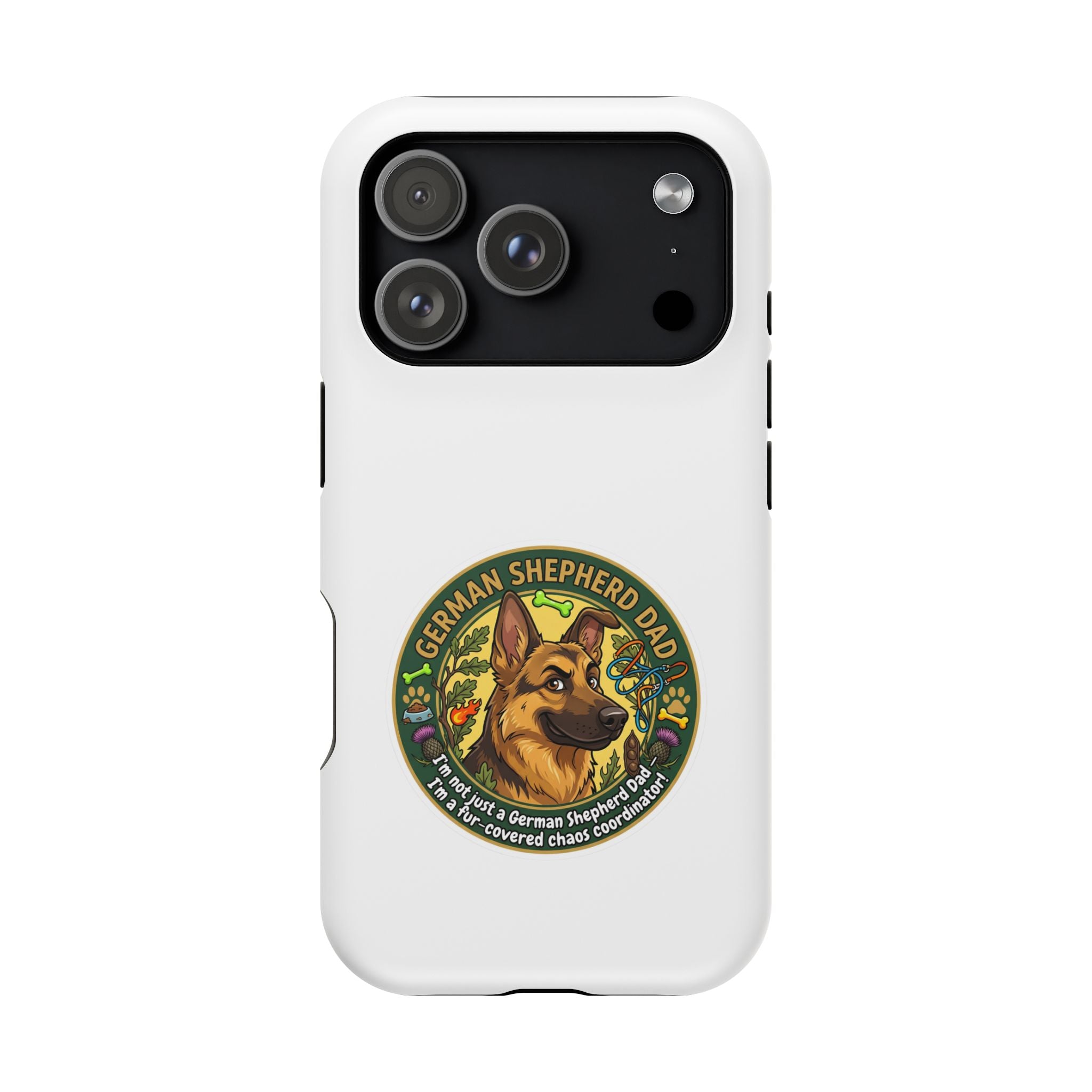 German Shepherd Dad Magnetic Impact-Resistant Phone Case