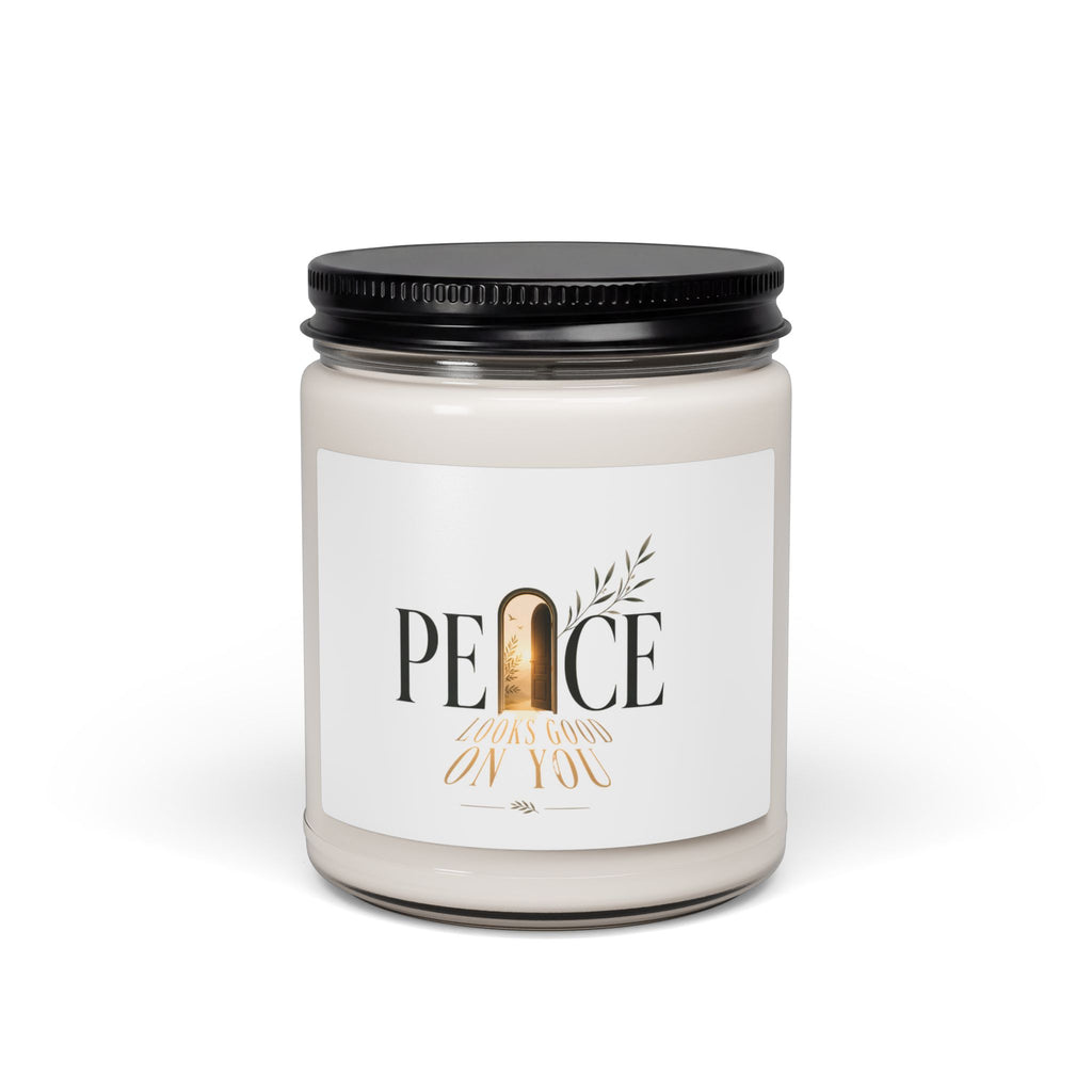 Peace Be With You Scented Soy Candle — 9oz Inspirational Aromatherapy Jar