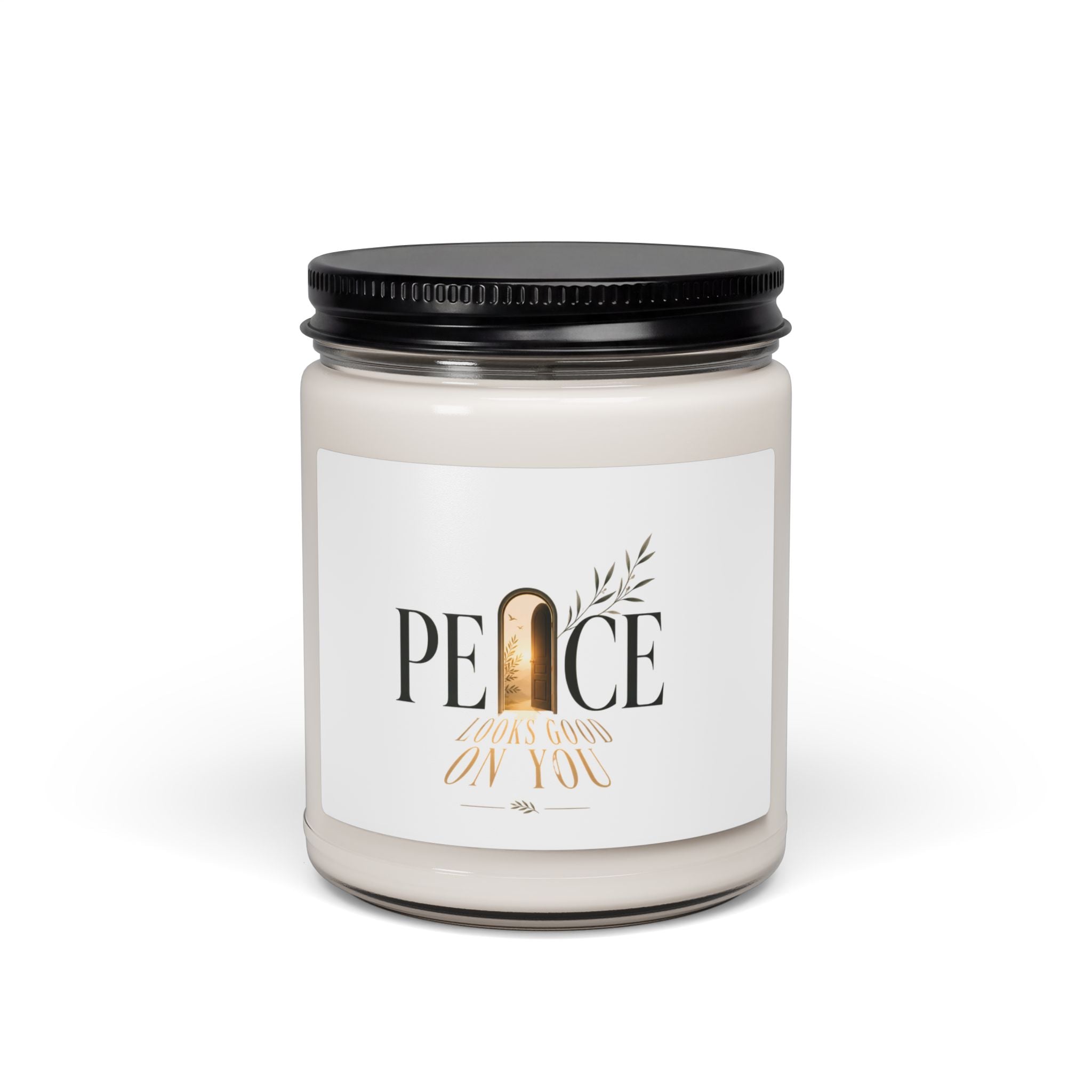Peace Be With You Scented Soy Candle — 9oz Inspirational Aromatherapy Jar