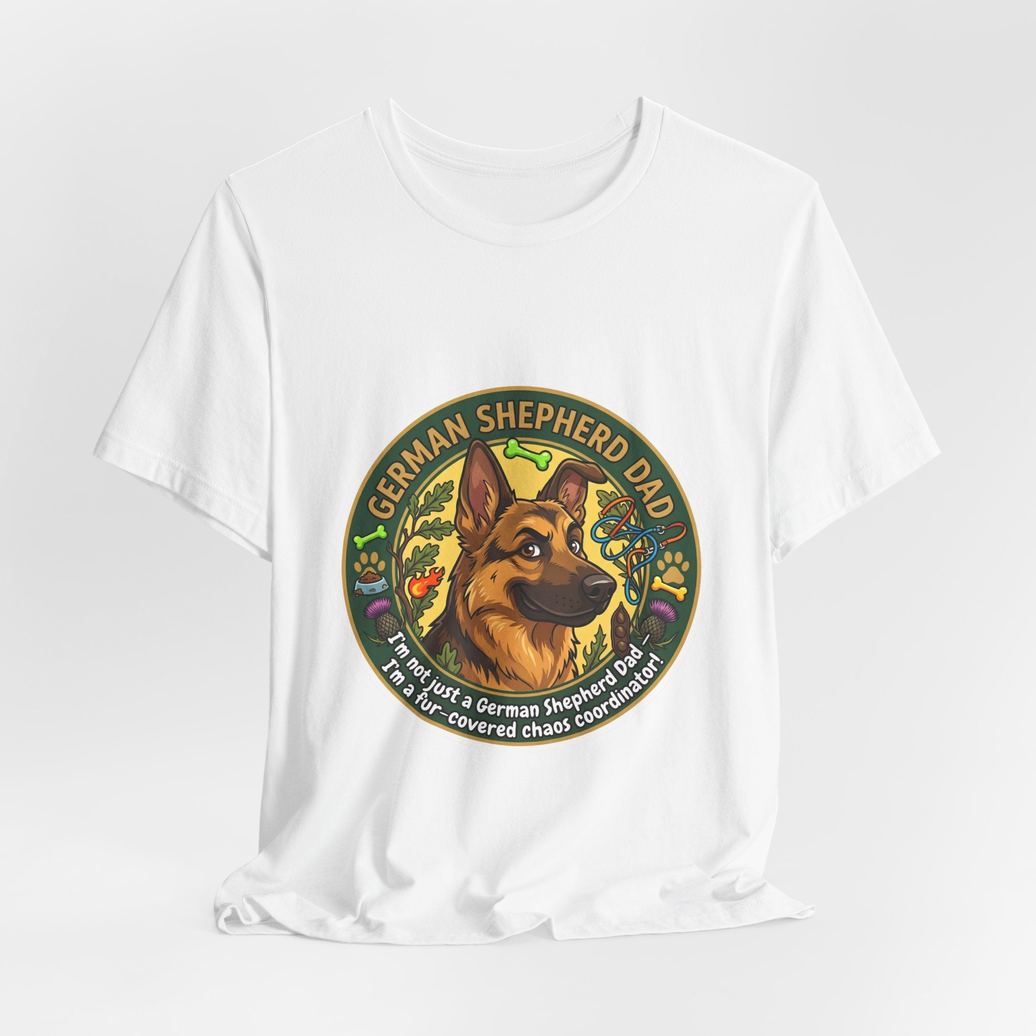 German Shepherd Dad T-Shirt — "German Shepherd Dad" Graphic Tee for Dog Lovers