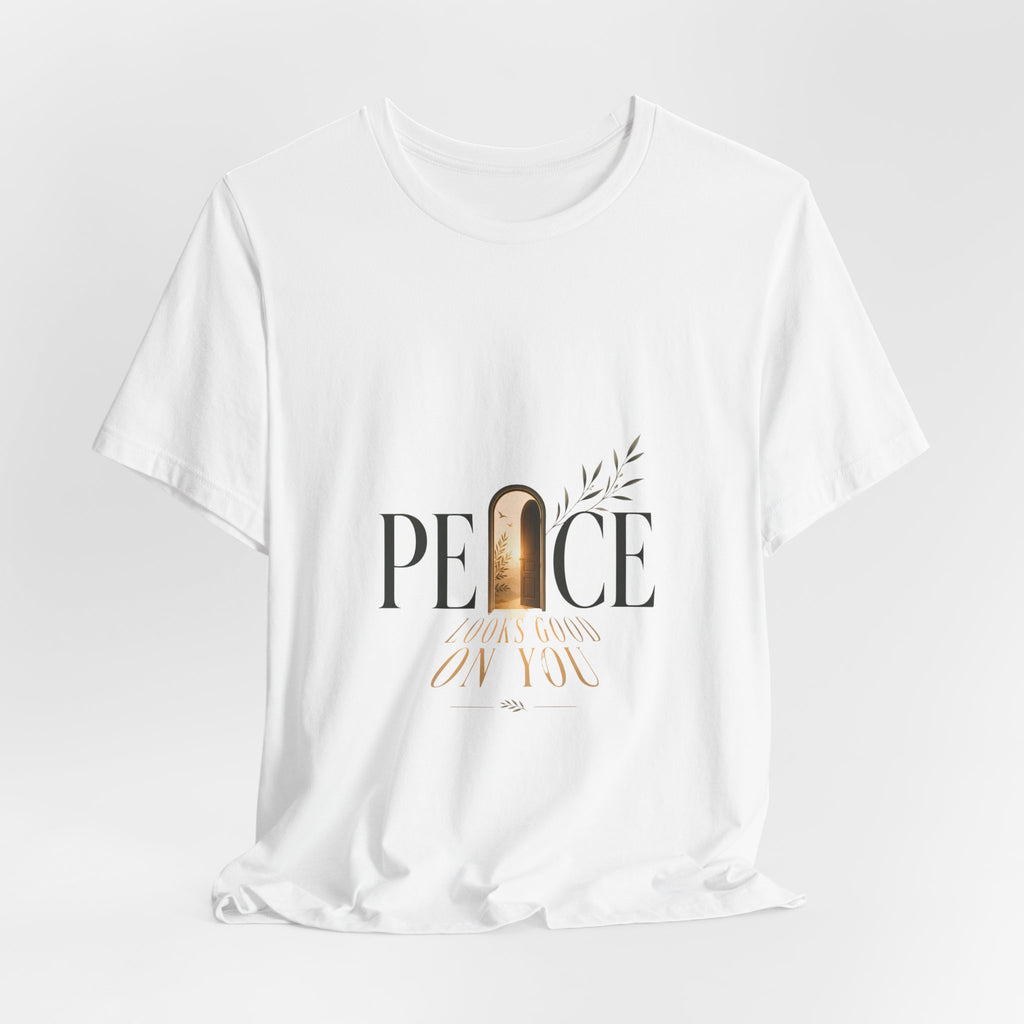 Peace Be With You T‑Shirt — Minimal Olive Branch Graphic Tee
