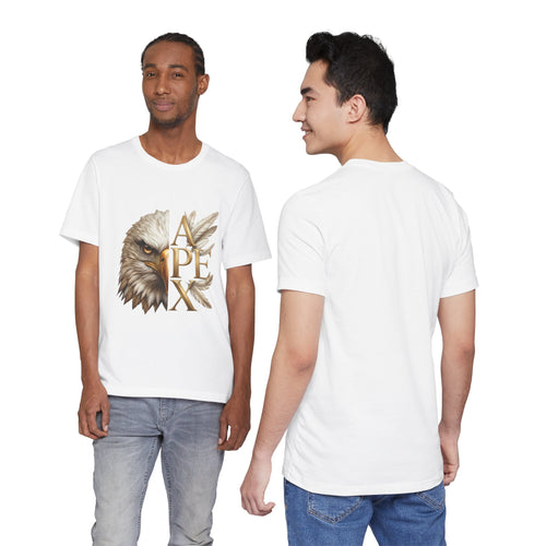 Apex Eagle T‑Shirt — Majestic Eagle Head with 'APEX' Gold Lettering