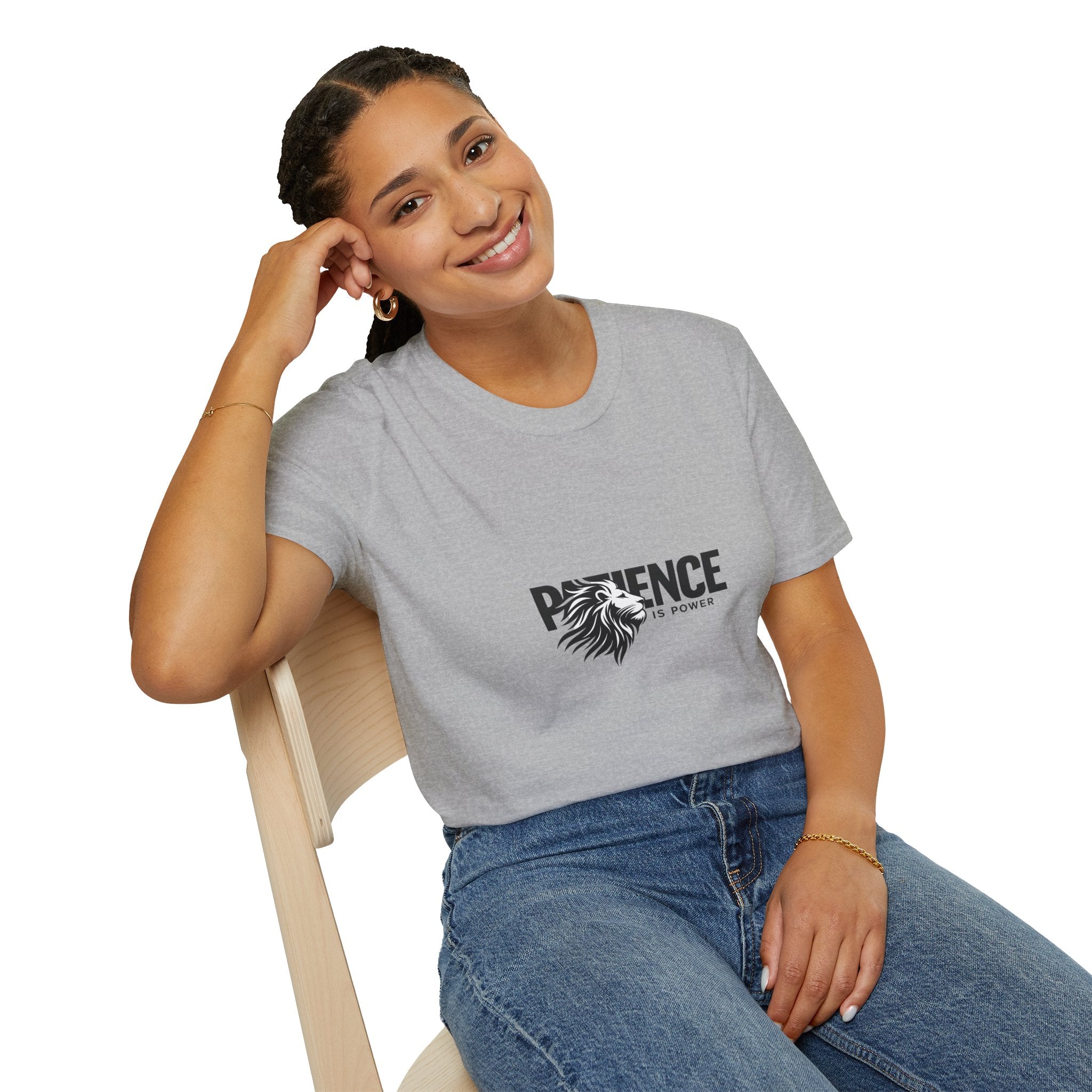 Patience Is Power Lion T-Shirt — Motivational Graphic Tee