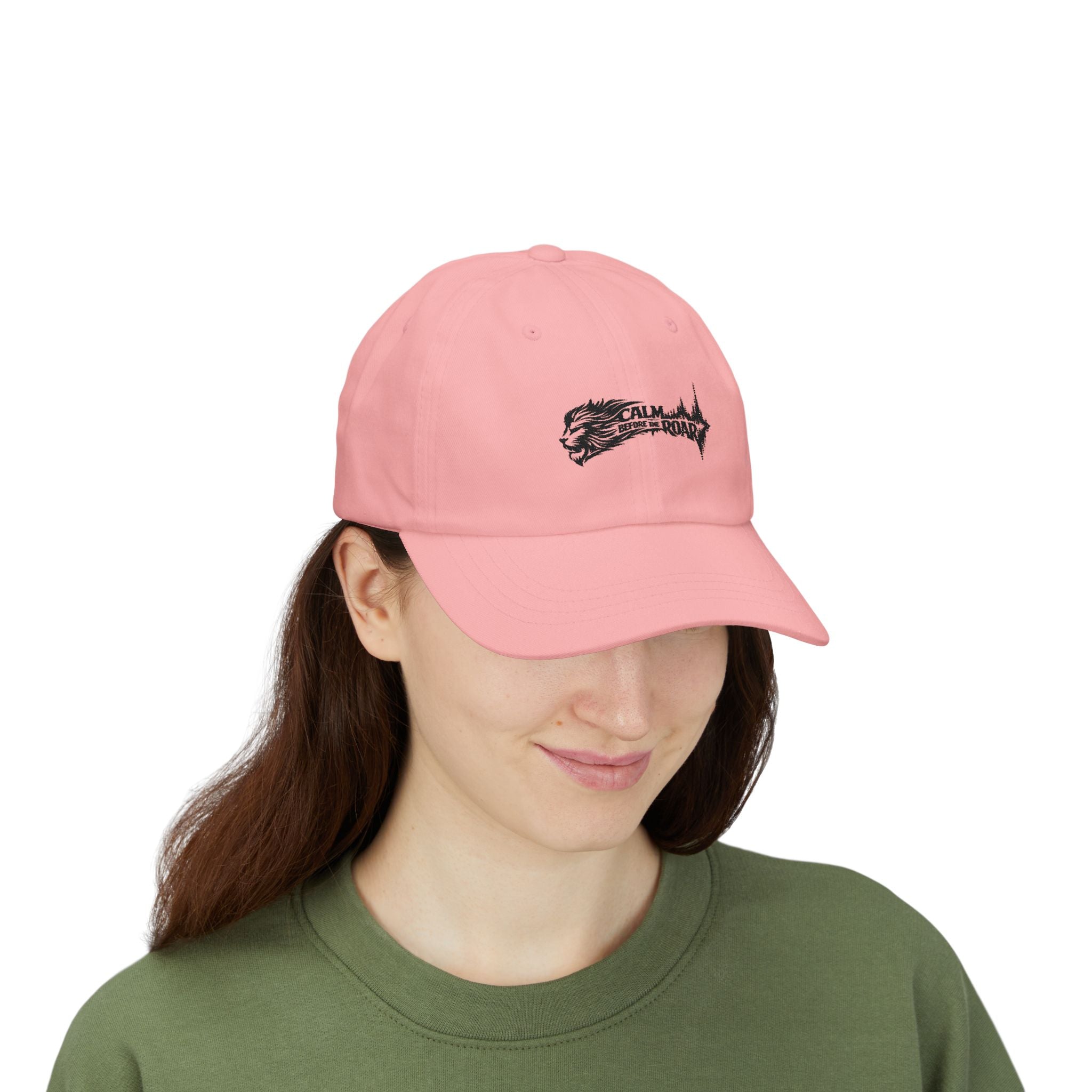 Dad Cap — 'Calm Before the Roar' Lion Graphic Baseball Hat
