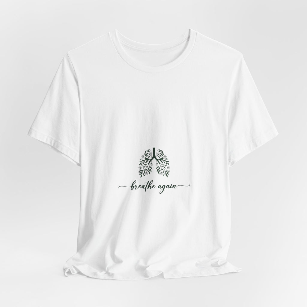 T-Shirt — 'Breathe Again' Botanical Lungs Tee