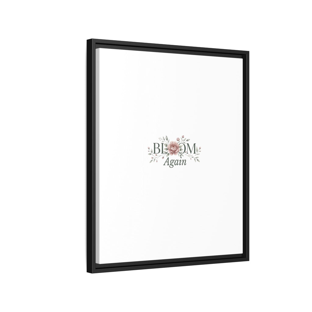 Bless Me Again Floral Matte Canvas Print, Framed Wall Art