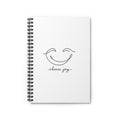 Choose Joy Spiral Notebook — Minimal Smiley Ruled Journal for Positivity & Everyday Notes