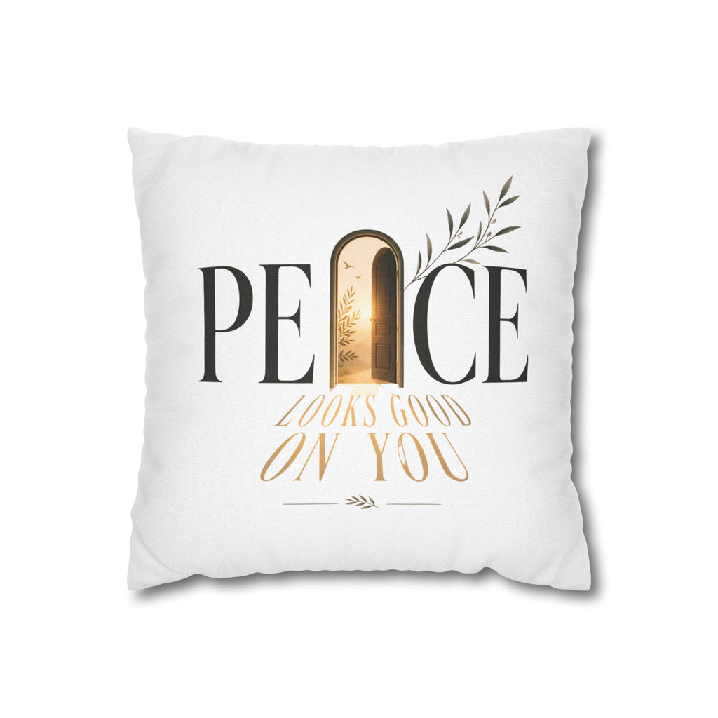 Peace Looks Good On You Throw Pillow