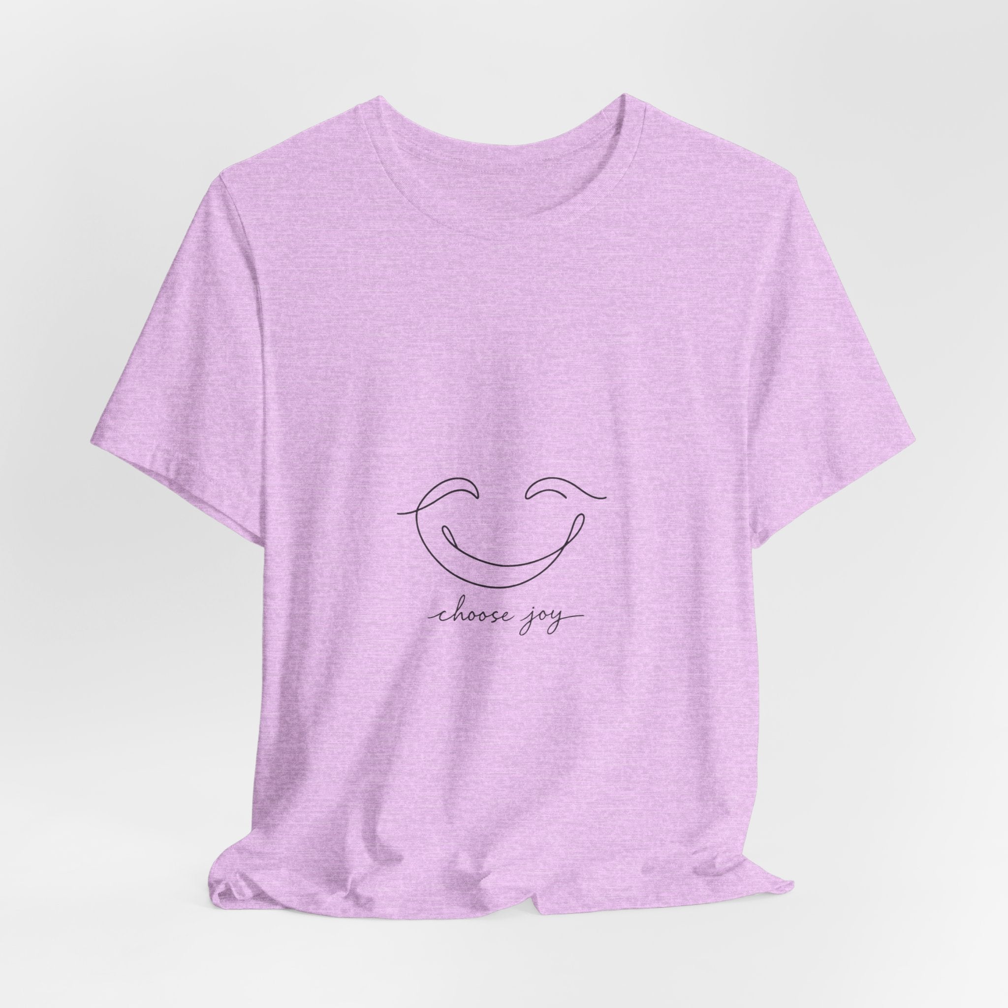 Choose Joy Smiley T-Shirt — Minimalist Positive Vibes Tee