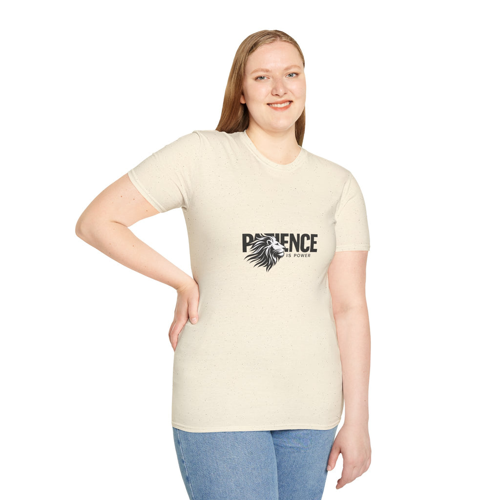 Patience Is Power Lion T-Shirt — Motivational Graphic Tee