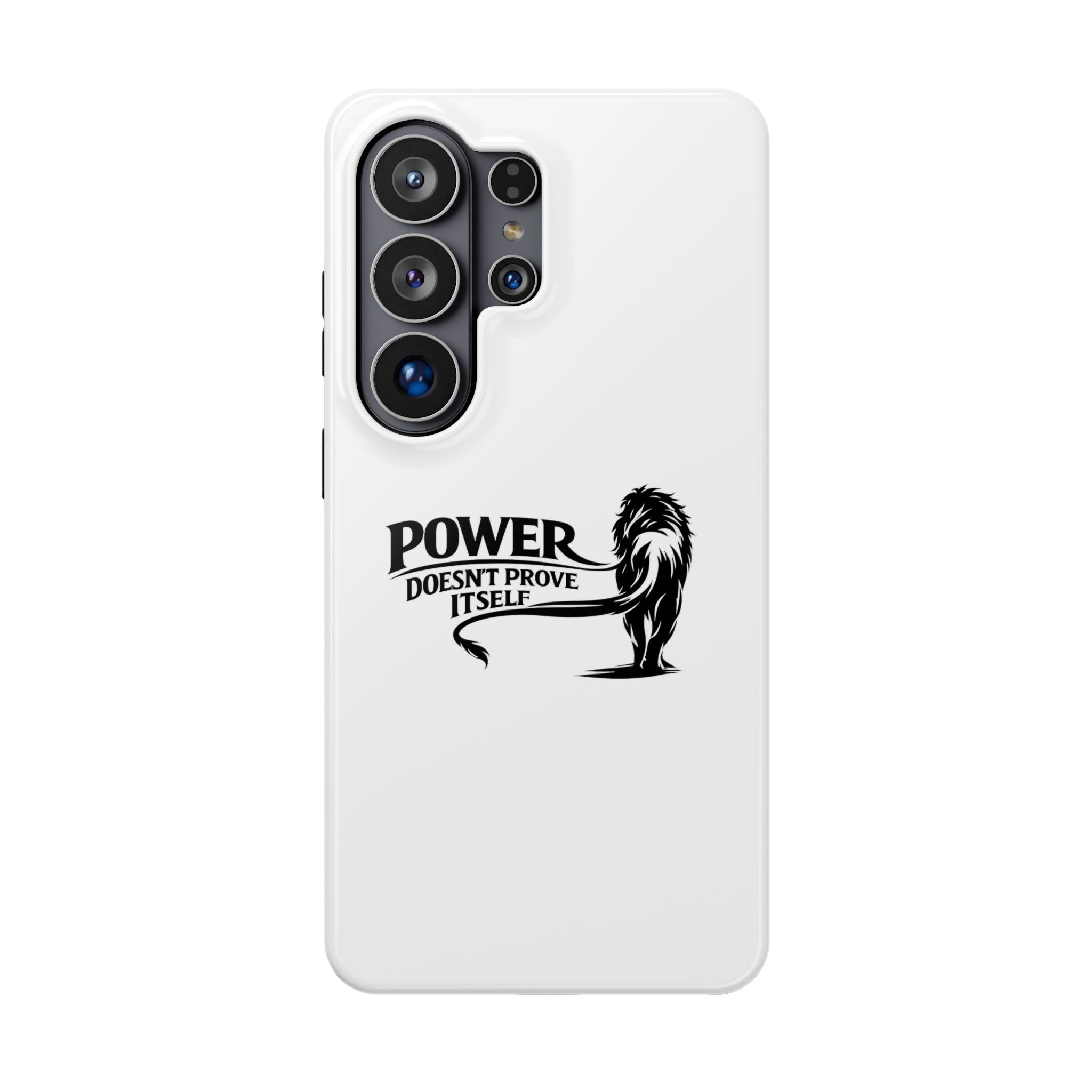 Magnetic Impact-Resistant Phone Case — "Power Doesn't Prove Itself" Lion Design