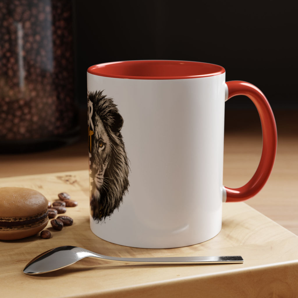 Power Doesn't Prove Itself Lion Accent Coffee Mug — Motivational 11/15oz Gift