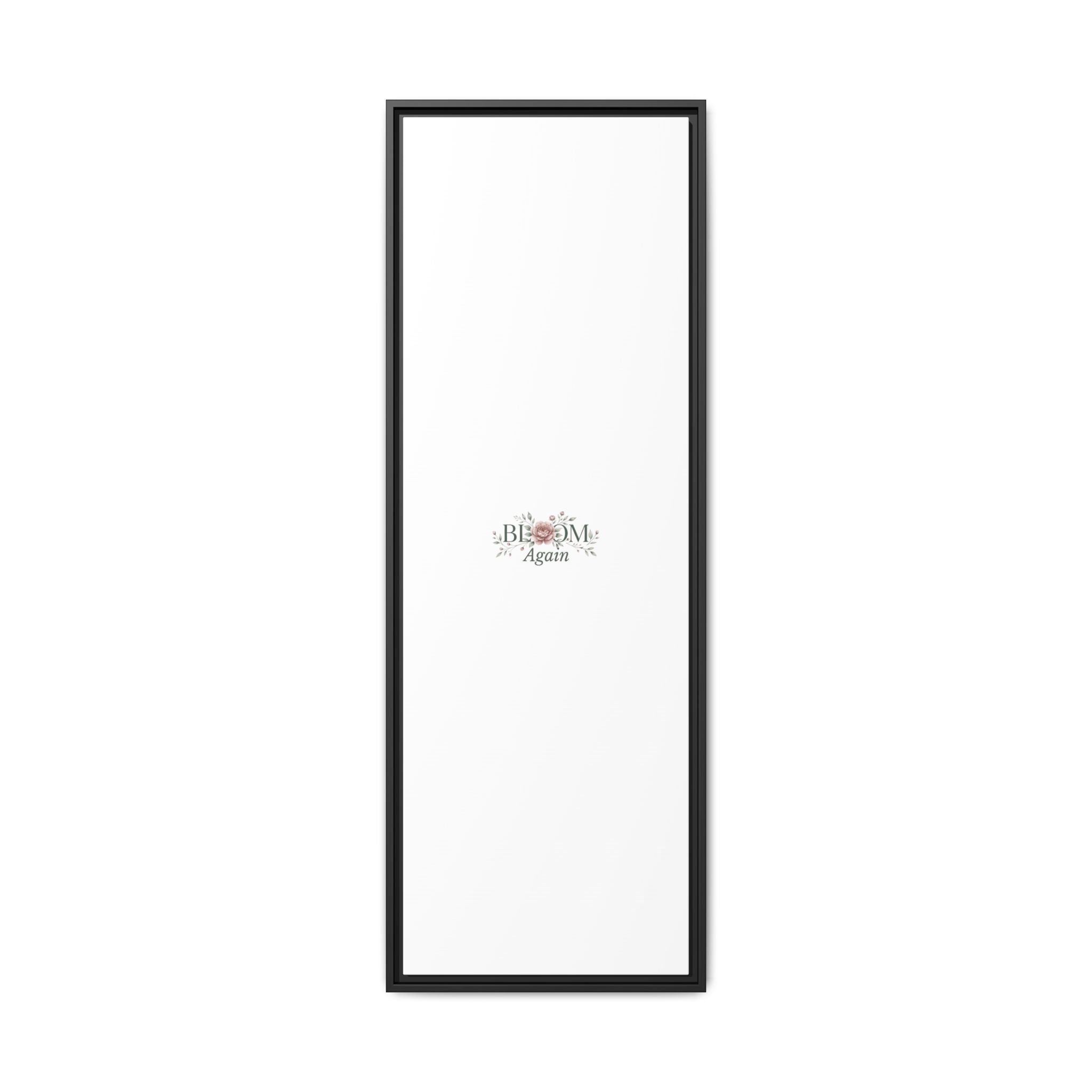Bless Me Again Floral Matte Canvas Print, Framed Wall Art