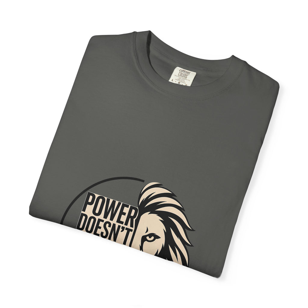 Power Doesn’t Prove Itself Lion T-Shirt
