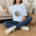 Patience Lion T-Shirt — Vintage Badge Tee with 'Patience' Quote