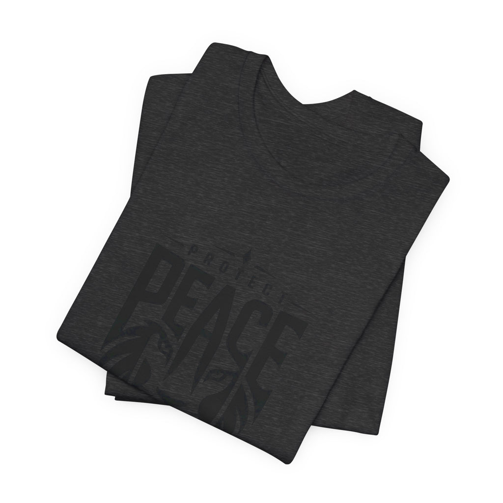 Protect Peace Lion T-Shirt — Graphic Tee with Lion Shield Design