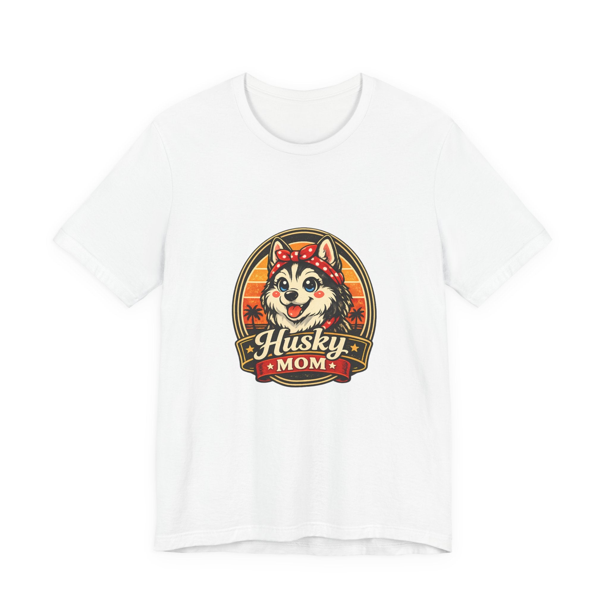 Husky Mom T‑Shirt — Retro Husky Pet Mom Tee