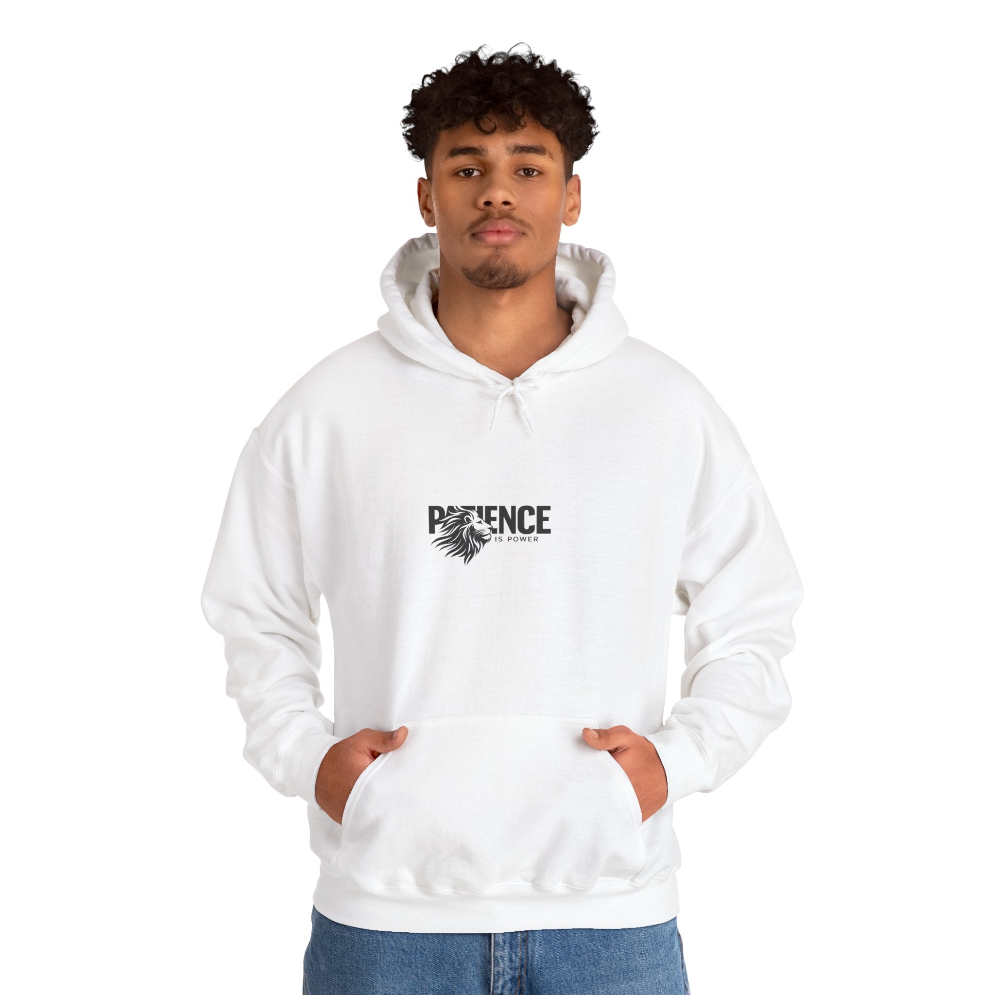 Patience Floral Hoodie — Minimalist Inspirational Graphic Sweatshirt