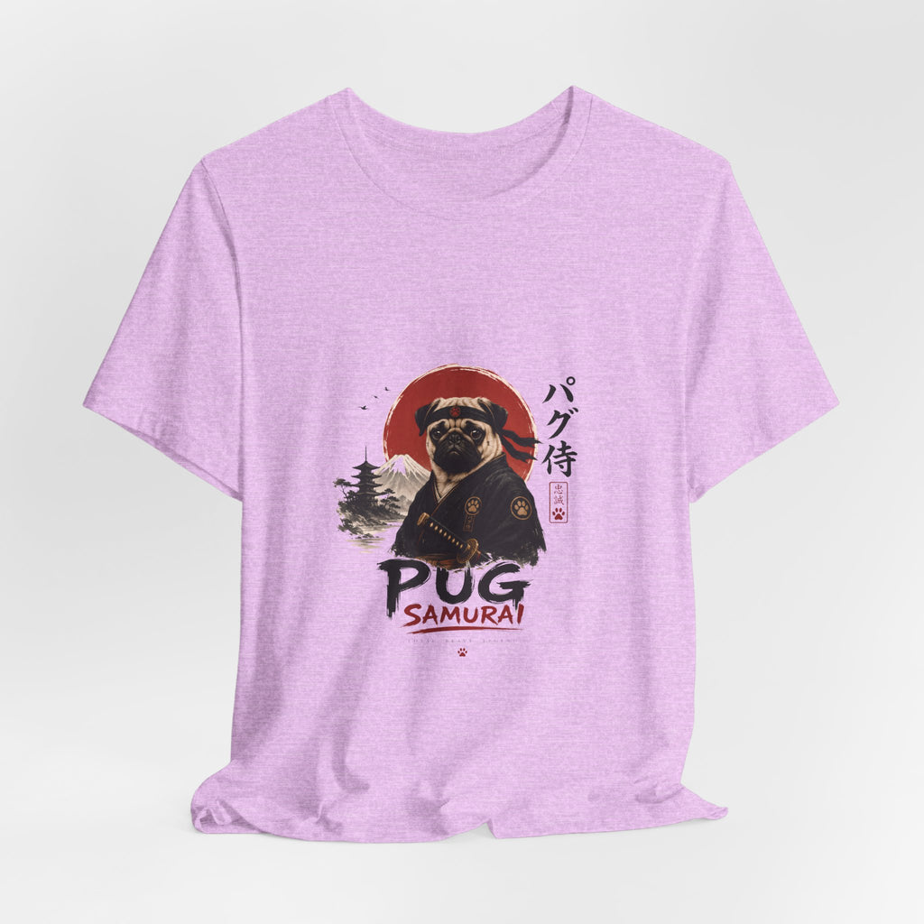 Pug Samurai T‑Shirt — Cute Samurai Pug Graphic Tee