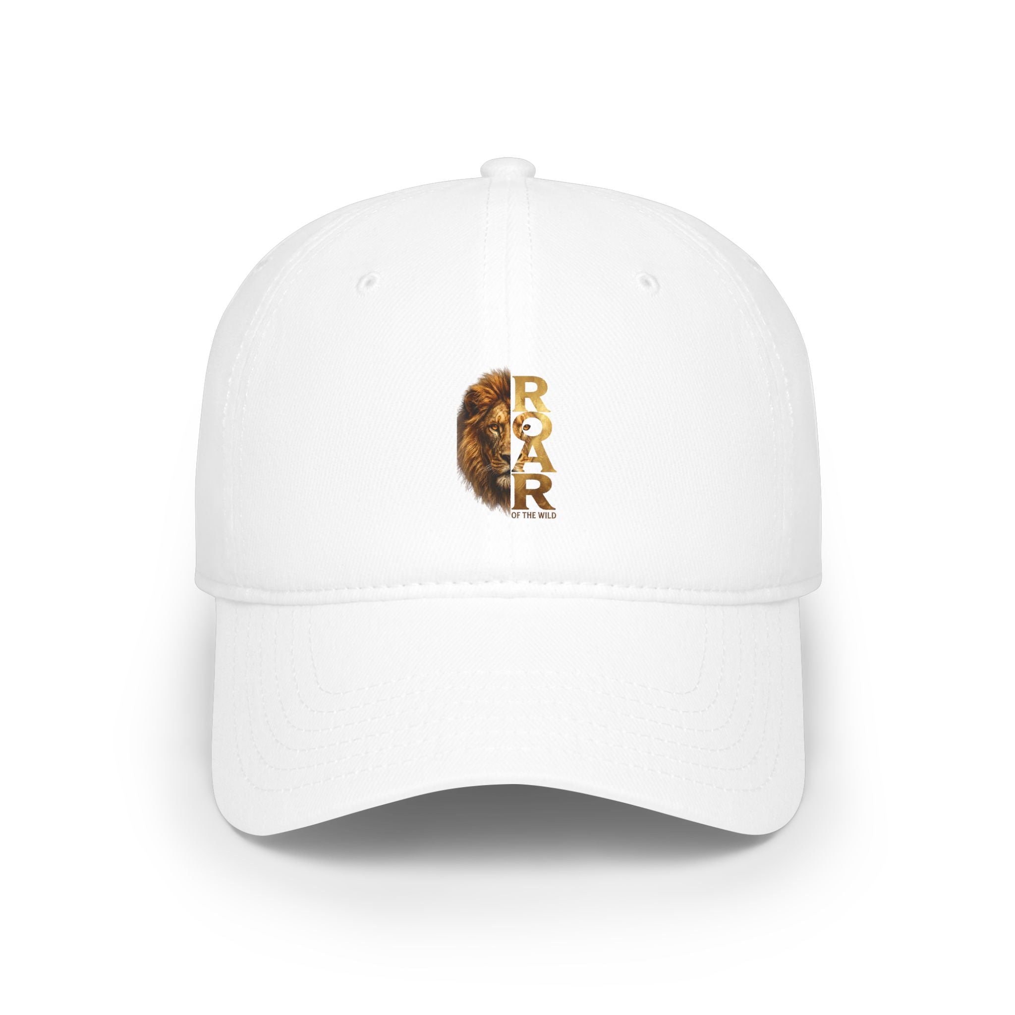 Lion Profile Baseball Cap - Minimalist Animal Crest Hat