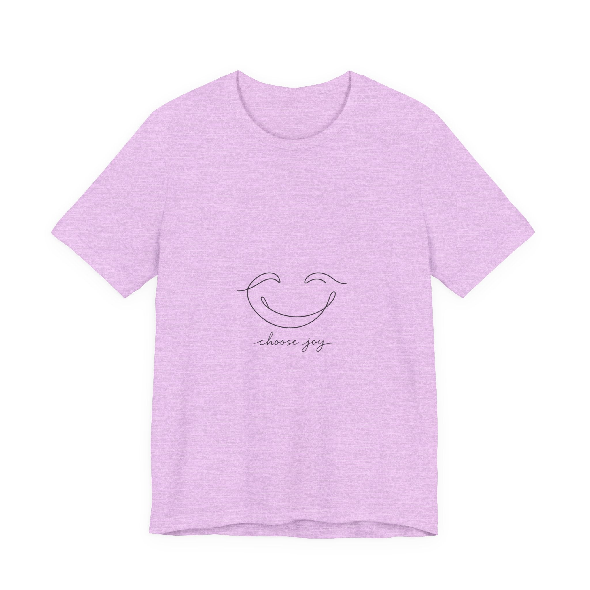 Choose Joy Smiley T-Shirt — Minimalist Positive Vibes Tee