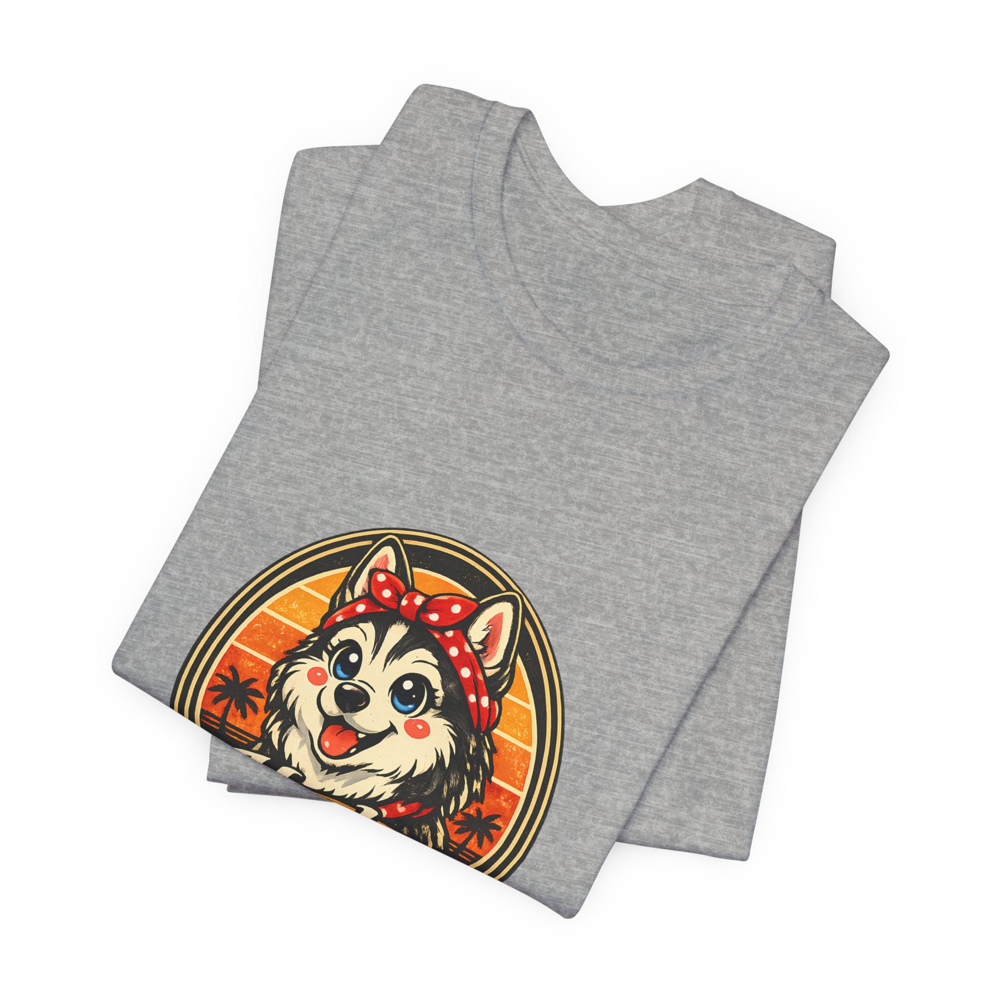 Husky Mom T‑Shirt — Retro Husky Pet Mom Tee