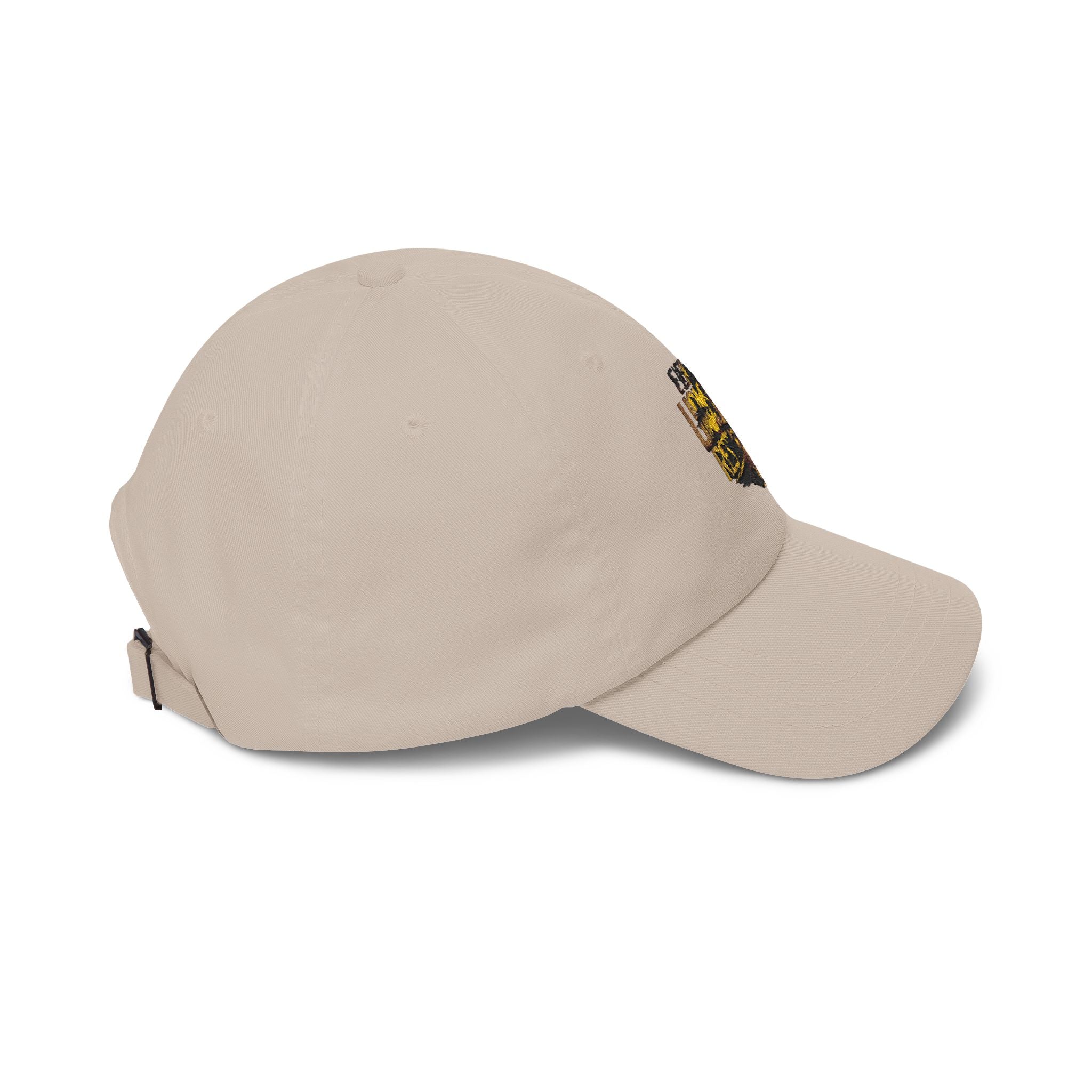 Lion Graphic Dad Cap — "Ever Lifts Rest" Embroidered Baseball Hat