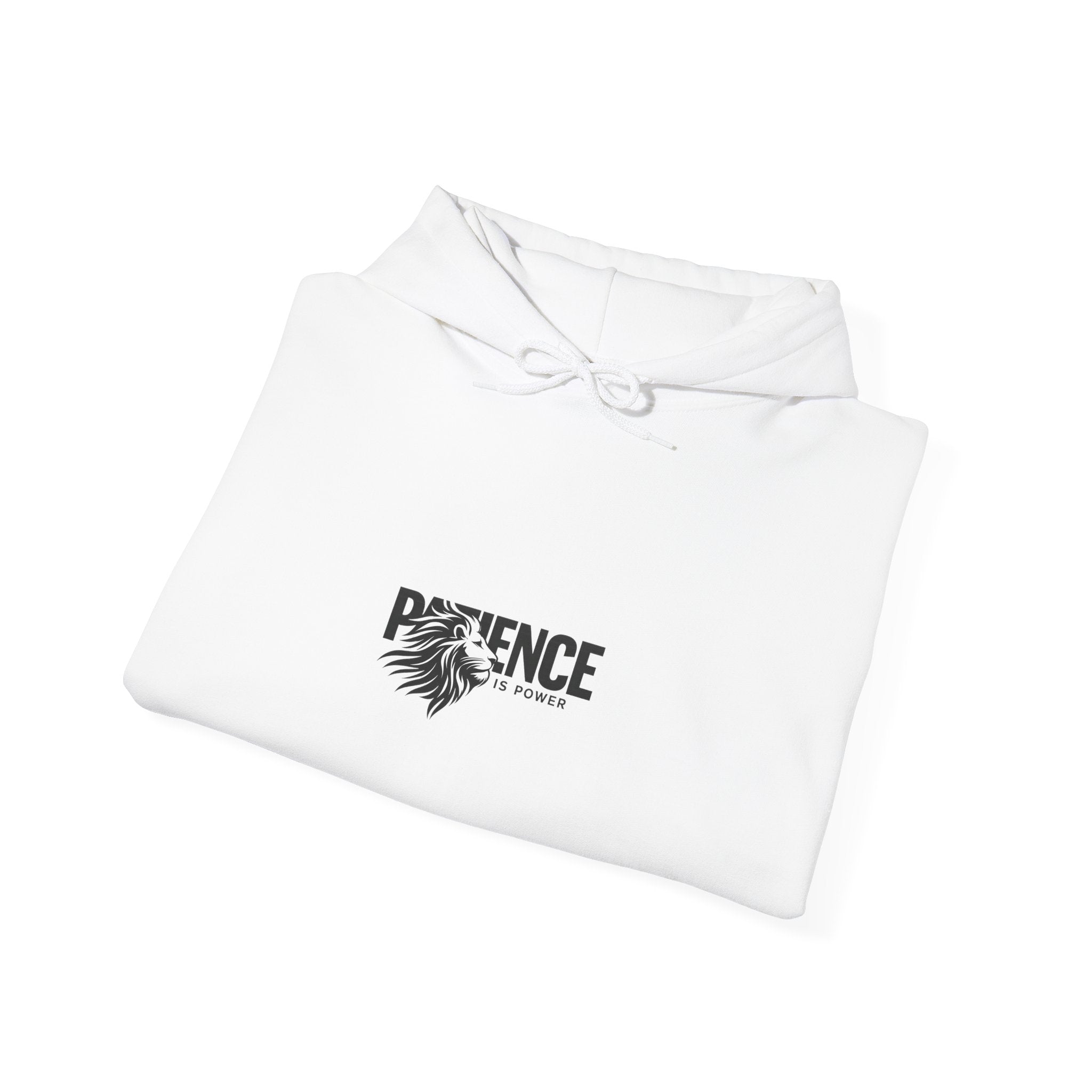 Patience Floral Hoodie — Minimalist Inspirational Graphic Sweatshirt