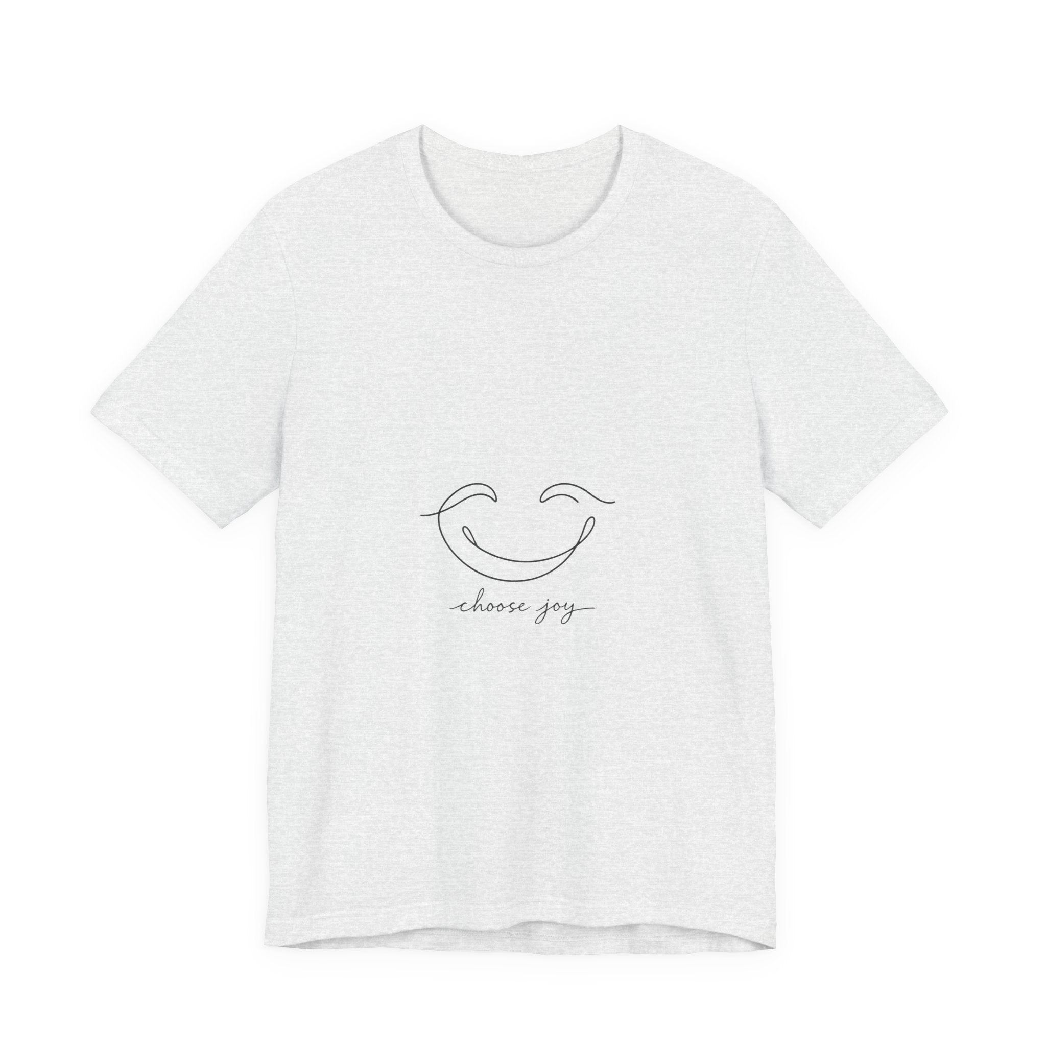 Choose Joy Smiley T-Shirt — Minimalist Positive Vibes Tee