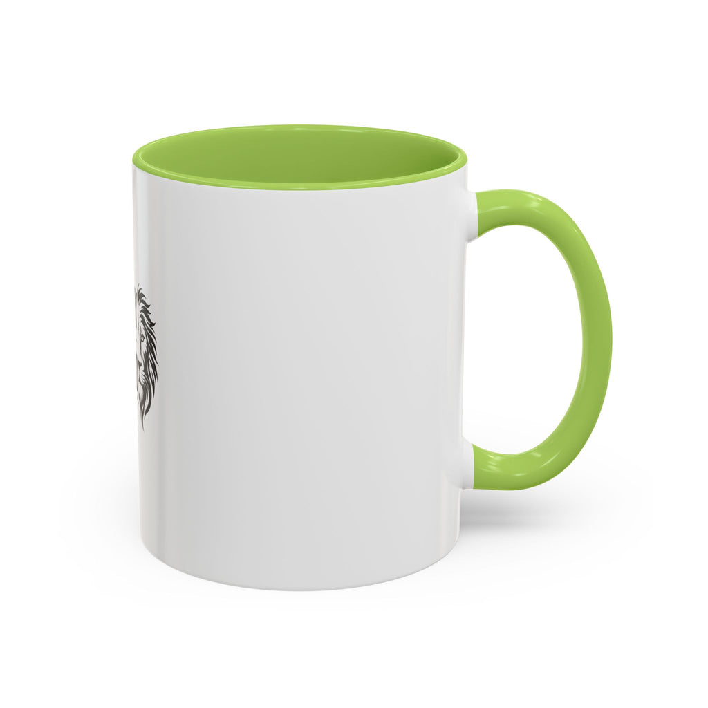 Energy Is Earned Coffee Mug — Motivational Lion Accent Mug (11/15oz)