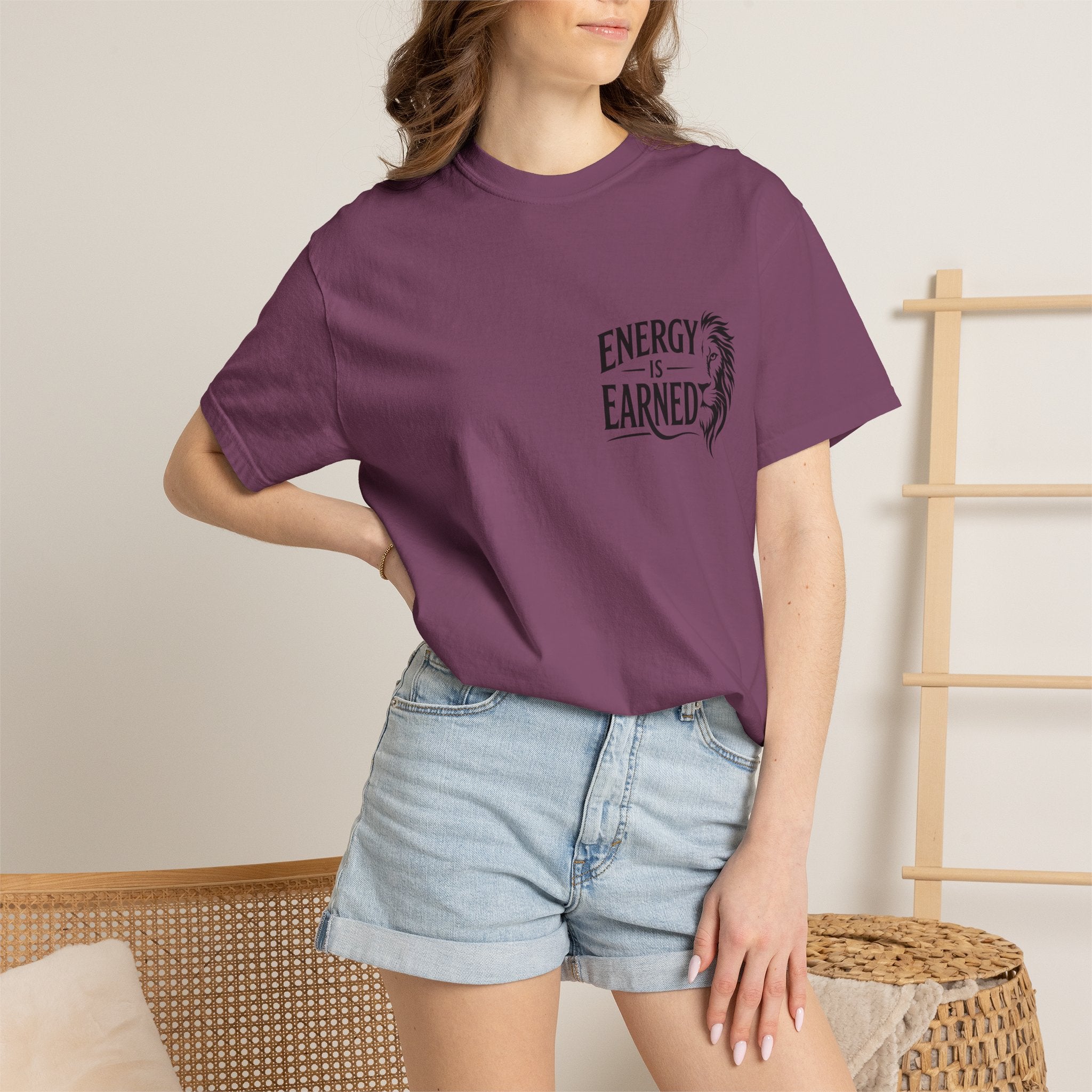 Energy Is Earned T-Shirt — Motivational Fitness Tee