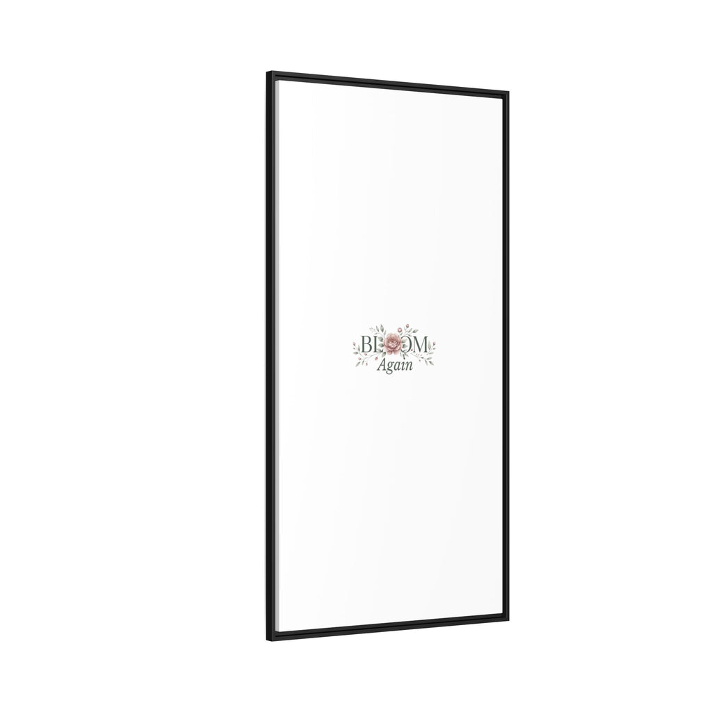 Bless Me Again Floral Matte Canvas Print, Framed Wall Art
