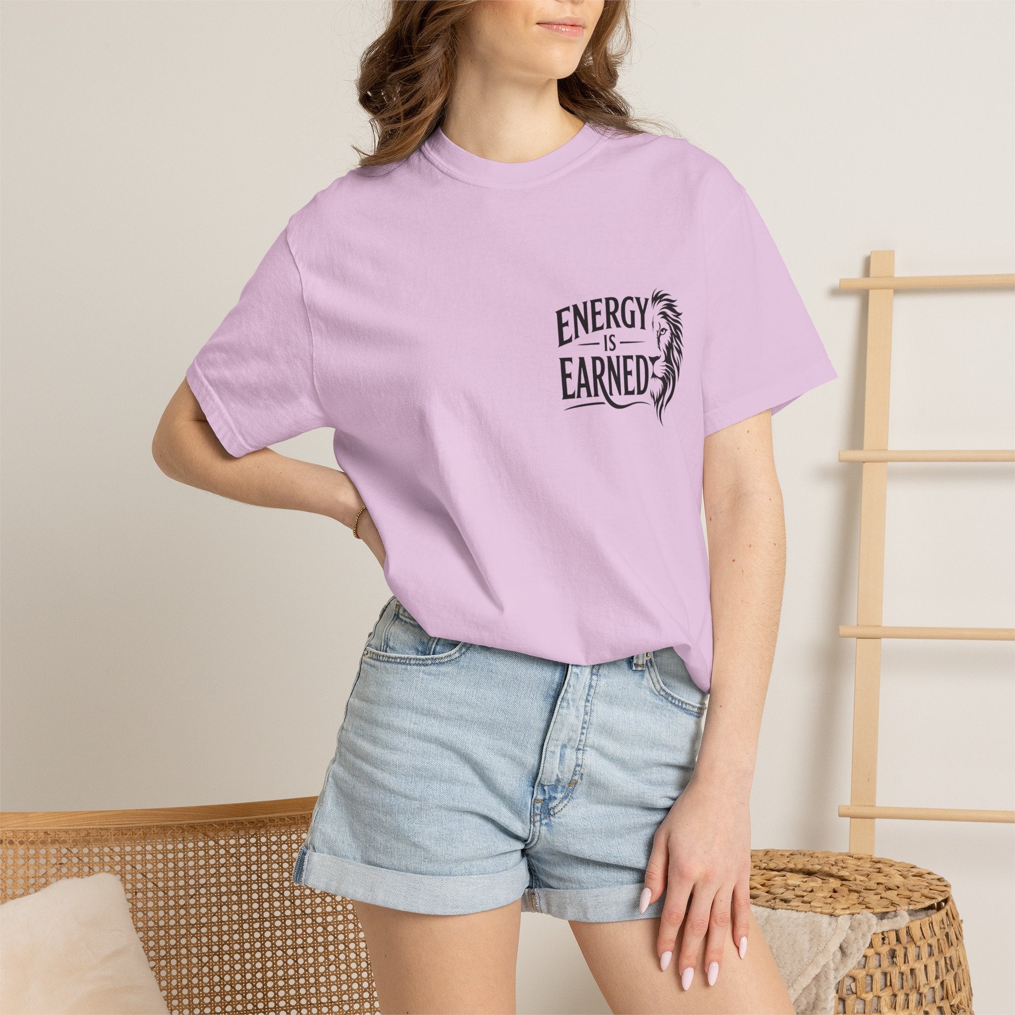 Energy Is Earned T-Shirt — Motivational Fitness Tee