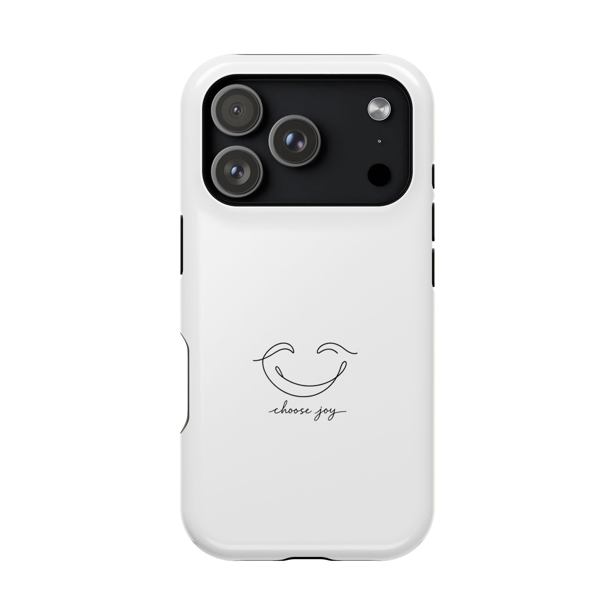 Phone Case — Minimal "Choose Joy" Magnetic Impact-Resistant Protective Case