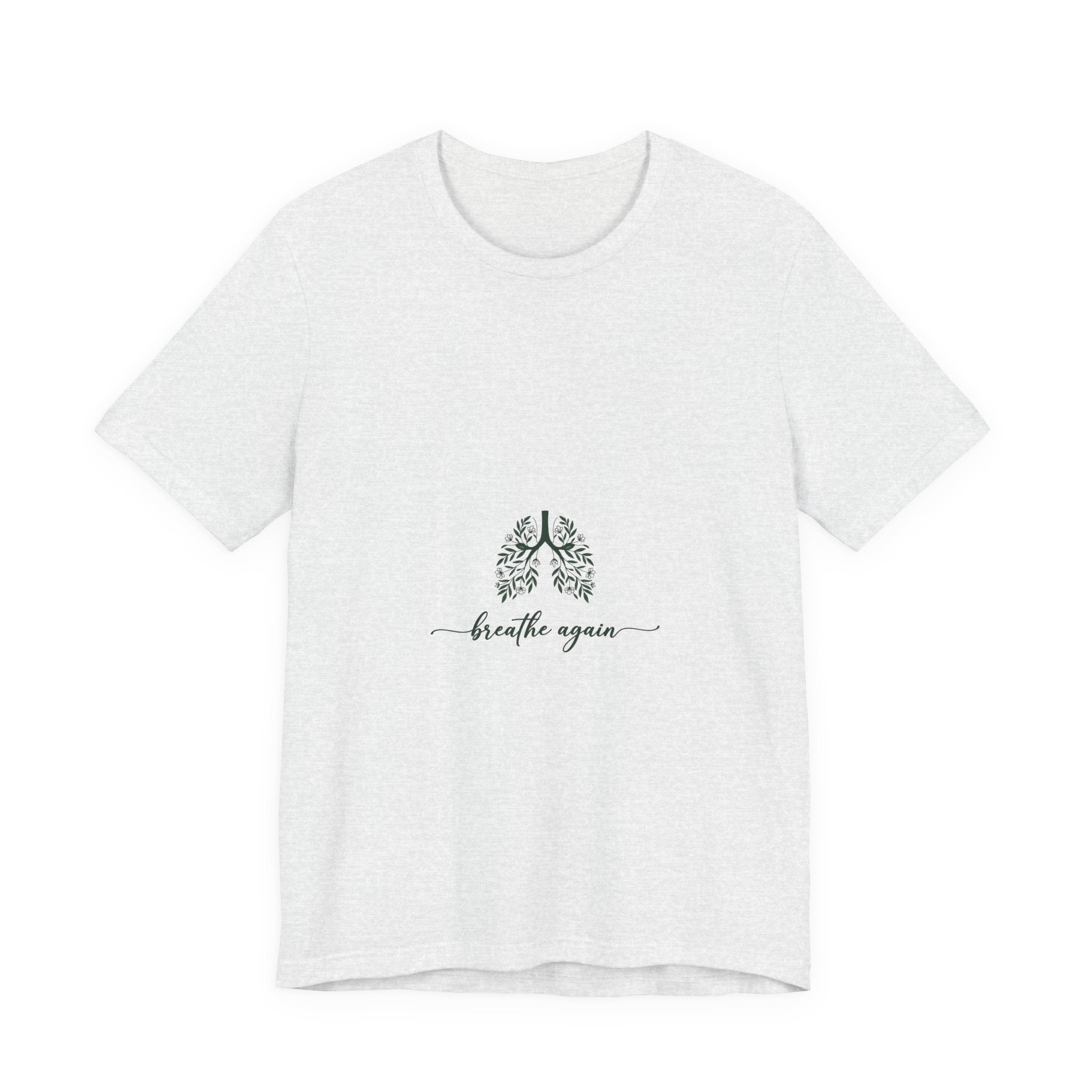 T-Shirt — 'Breathe Again' Botanical Lungs Tee