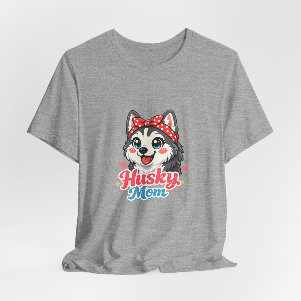 Husky Mom T-Shirt — Cute Cartoon Husky Mom Tee