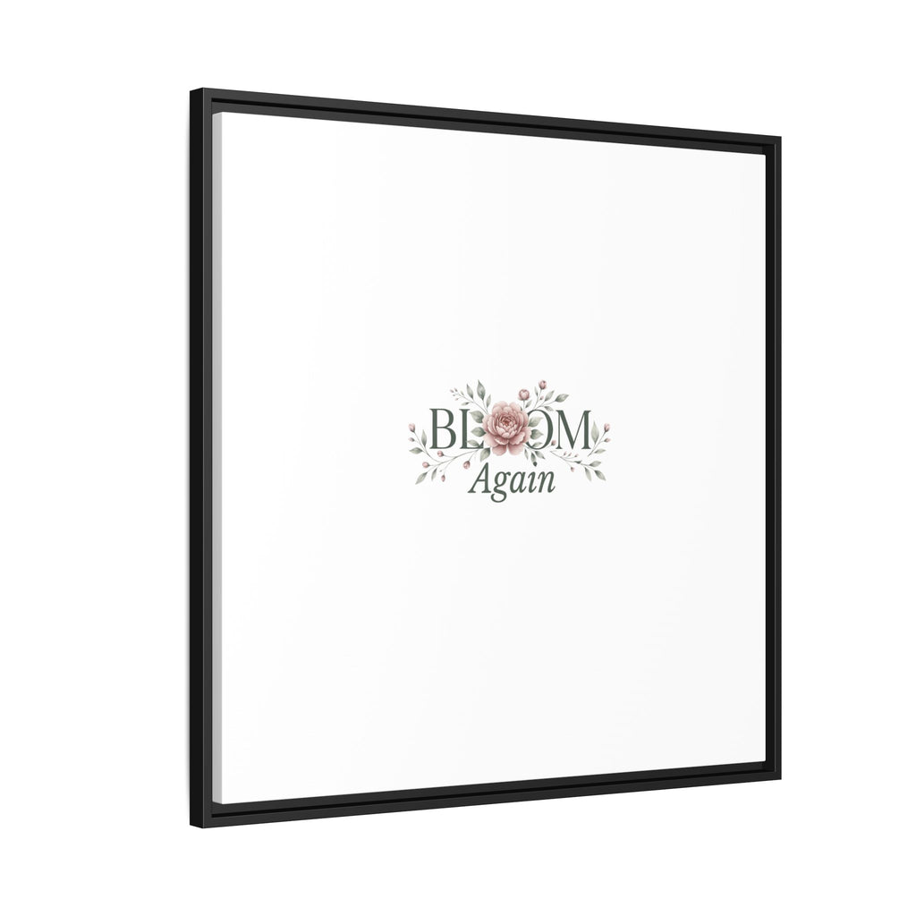 Bless Me Again Floral Matte Canvas Print, Framed Wall Art