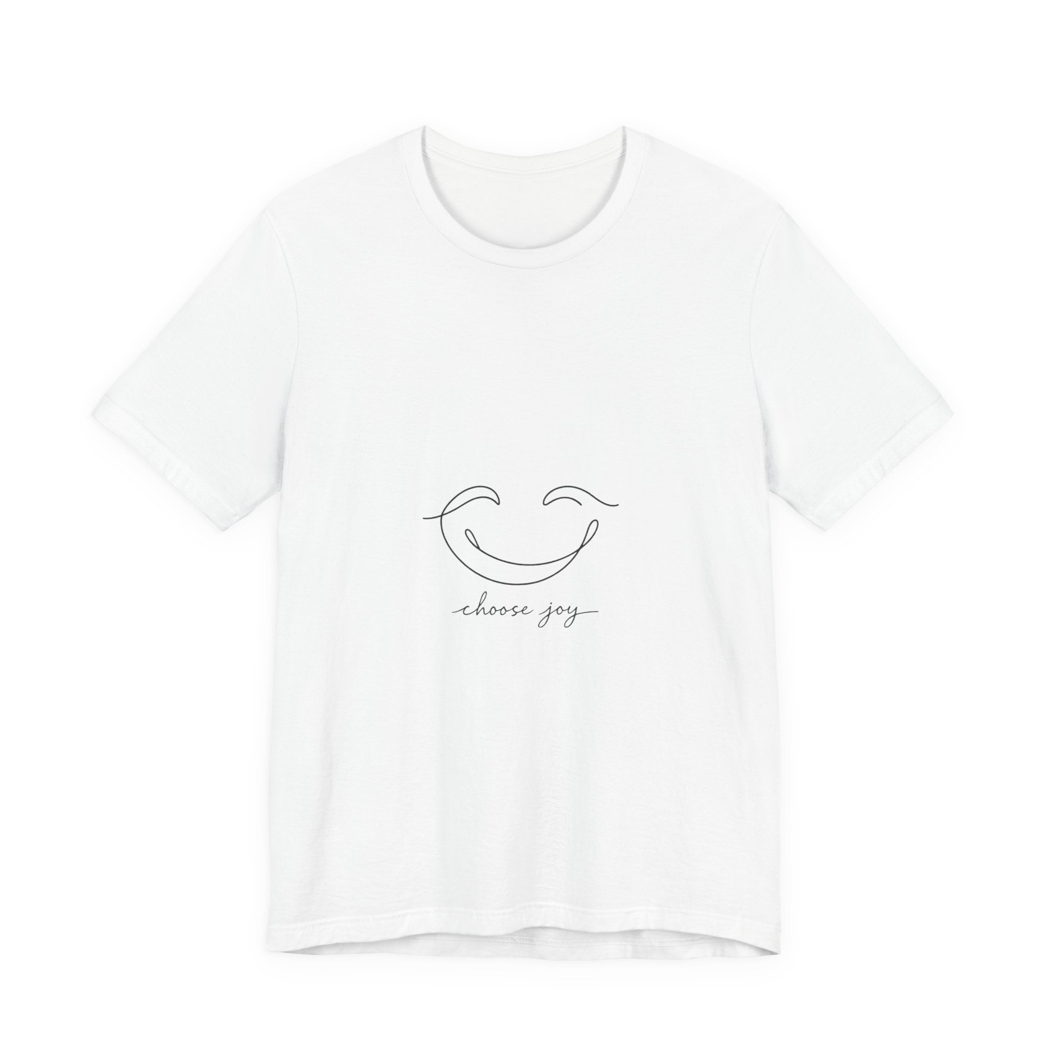Choose Joy Smiley T-Shirt — Minimalist Positive Vibes Tee