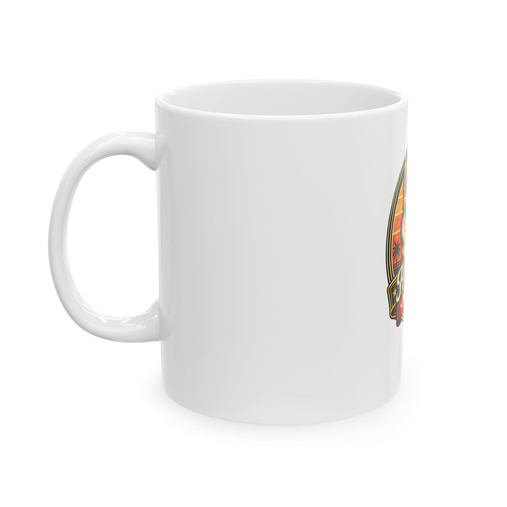Husky Mom Ceramic Mug – Cute Husky Dog Retro Design (11oz & 15oz)