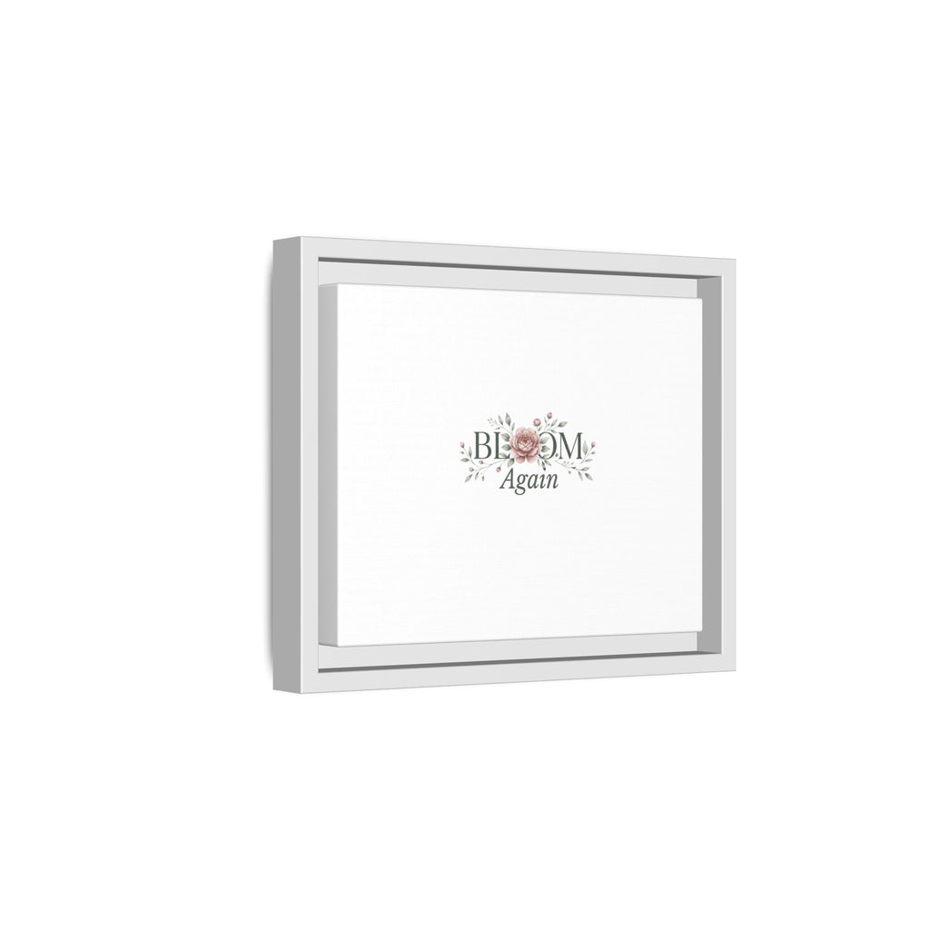 Bless Me Again Floral Matte Canvas Print, Framed Wall Art
